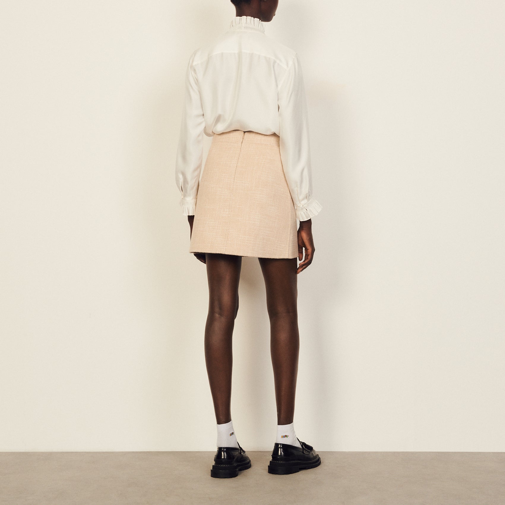 Jupe courte en laine Sandro seconde main