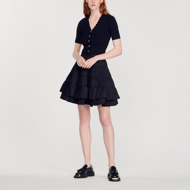 Pull en Maille et boutons fantaisie Sandro seconde main