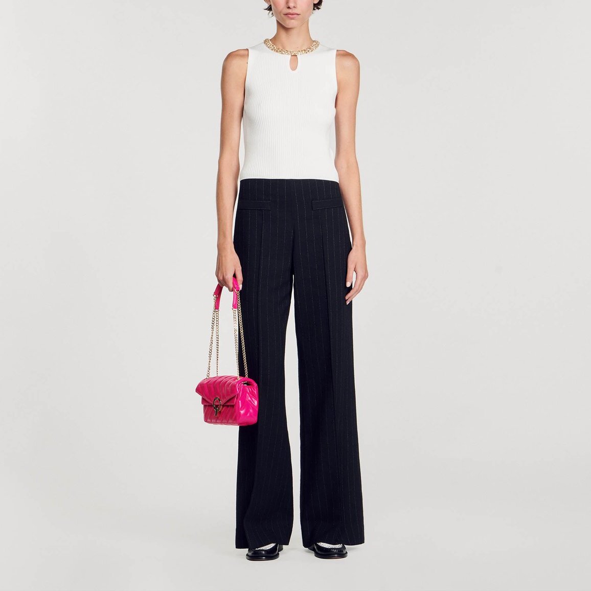 Débardeur en Maille col bijoux Sandro seconde main