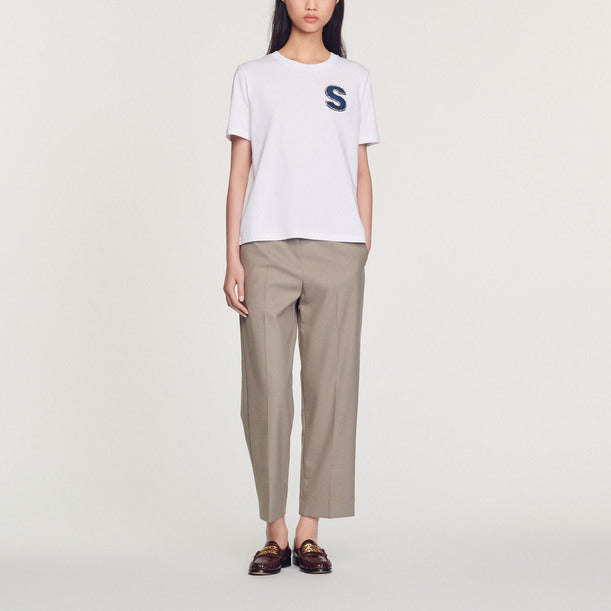 T-shirt patch S Sandro seconde main