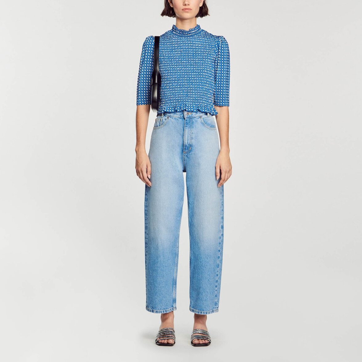 Top smocké imprimé Sandro seconde main