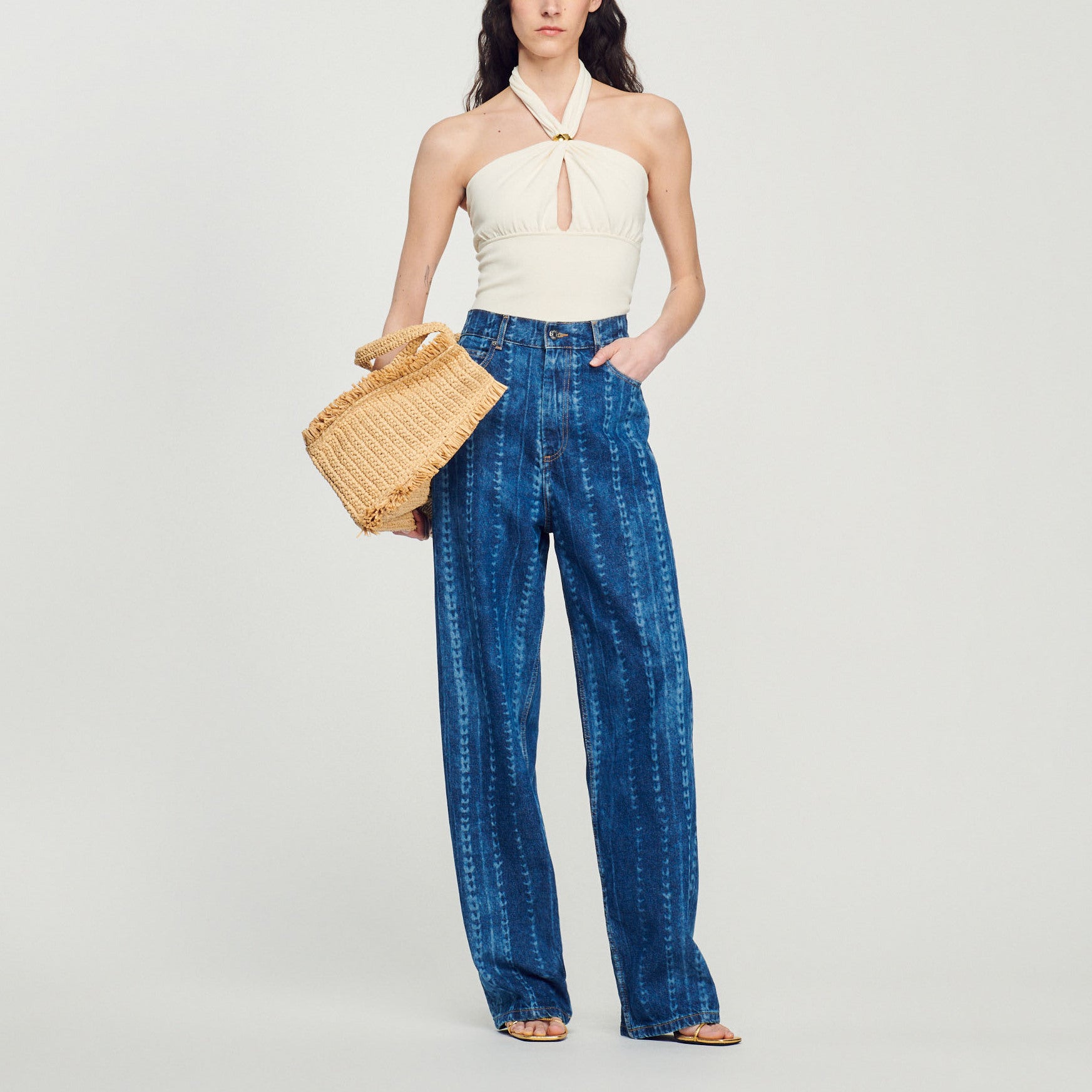 Body en Maille double anneaux Sandro seconde main