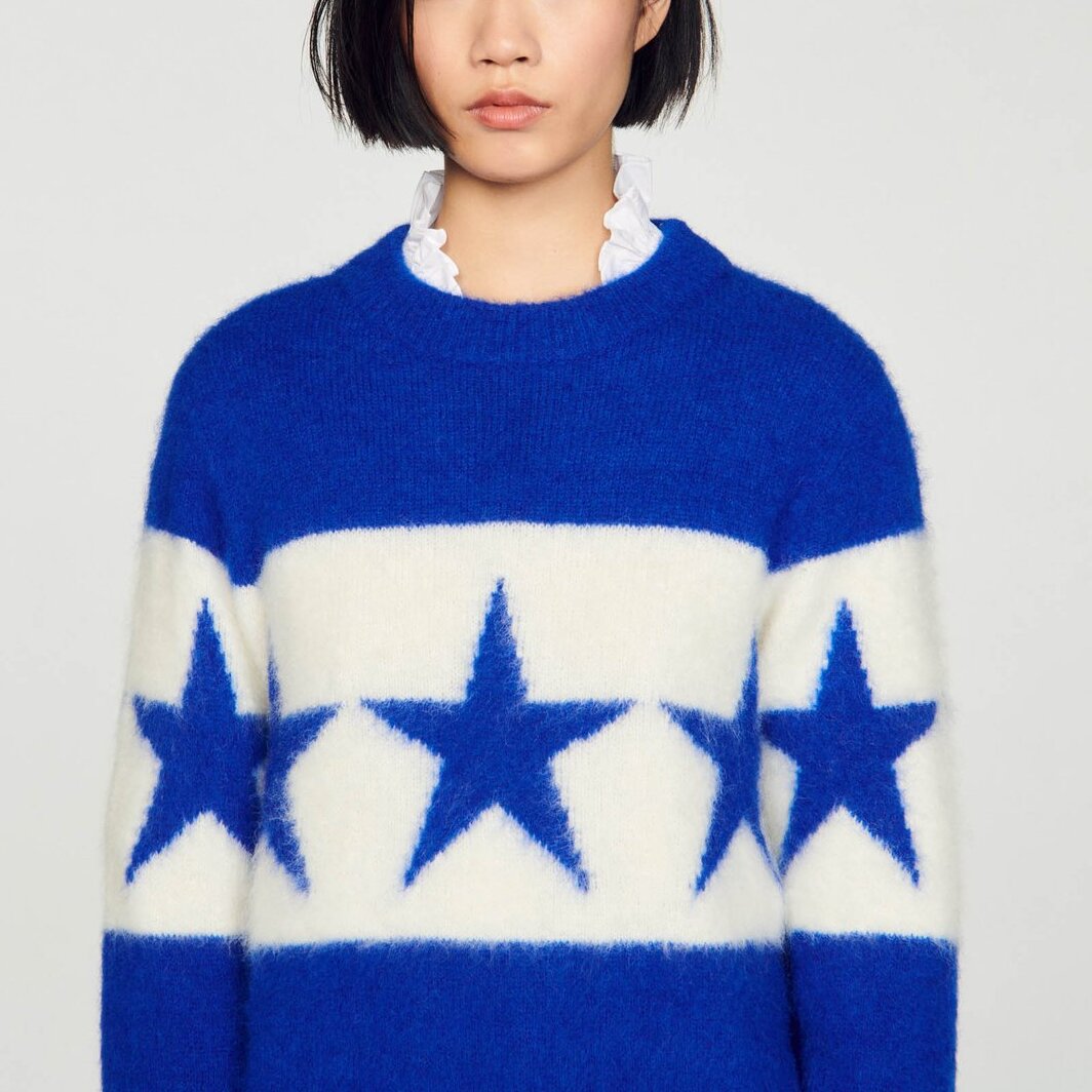 Pull Bleu Sandro seconde main