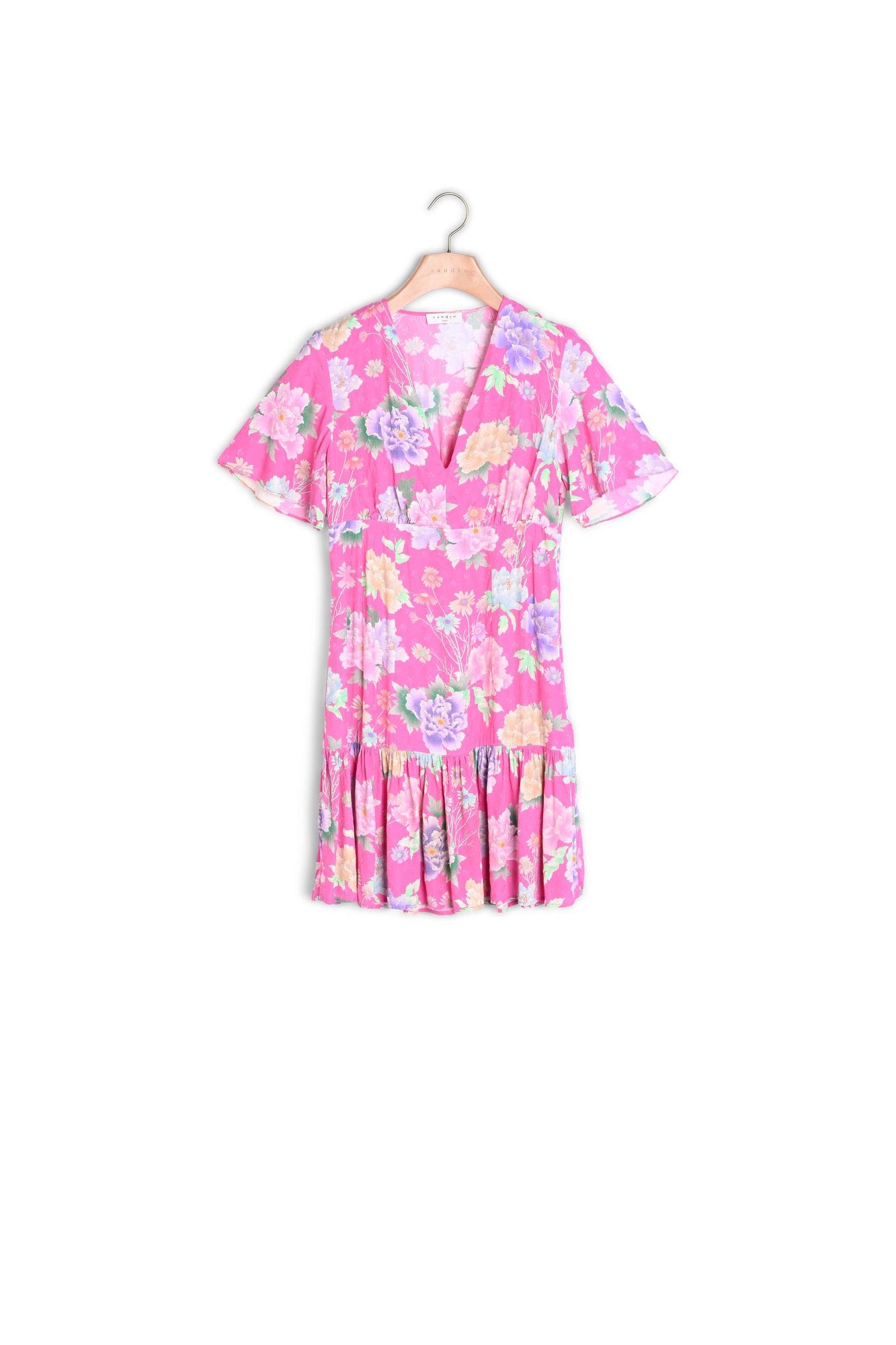 Robe courte en jacquard imprimé Sandro seconde main
