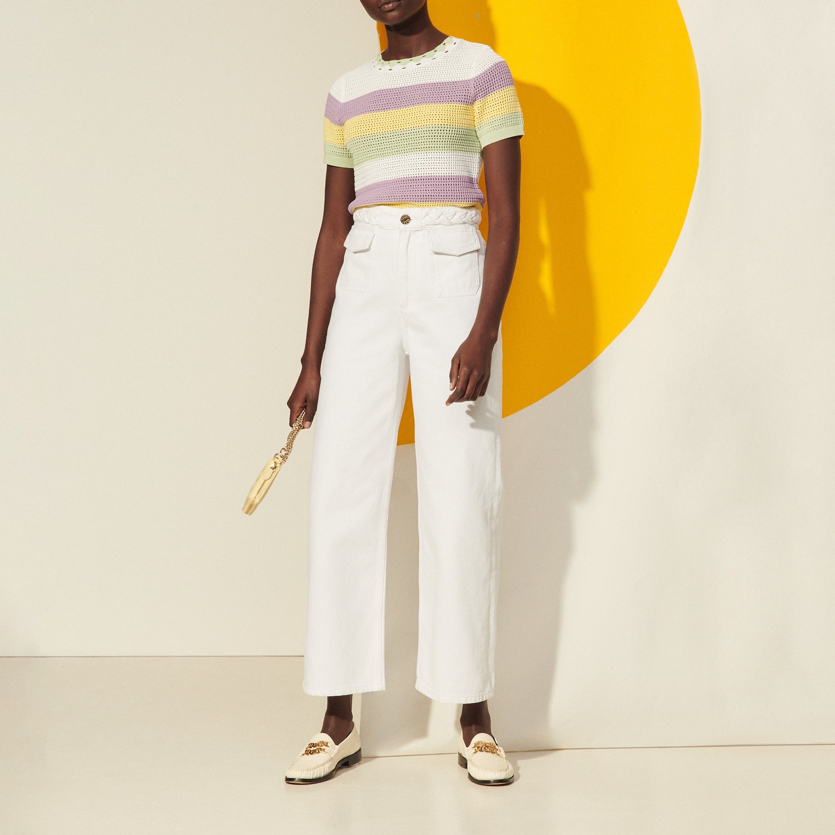 Jean à ceinture tressée Sandro seconde main