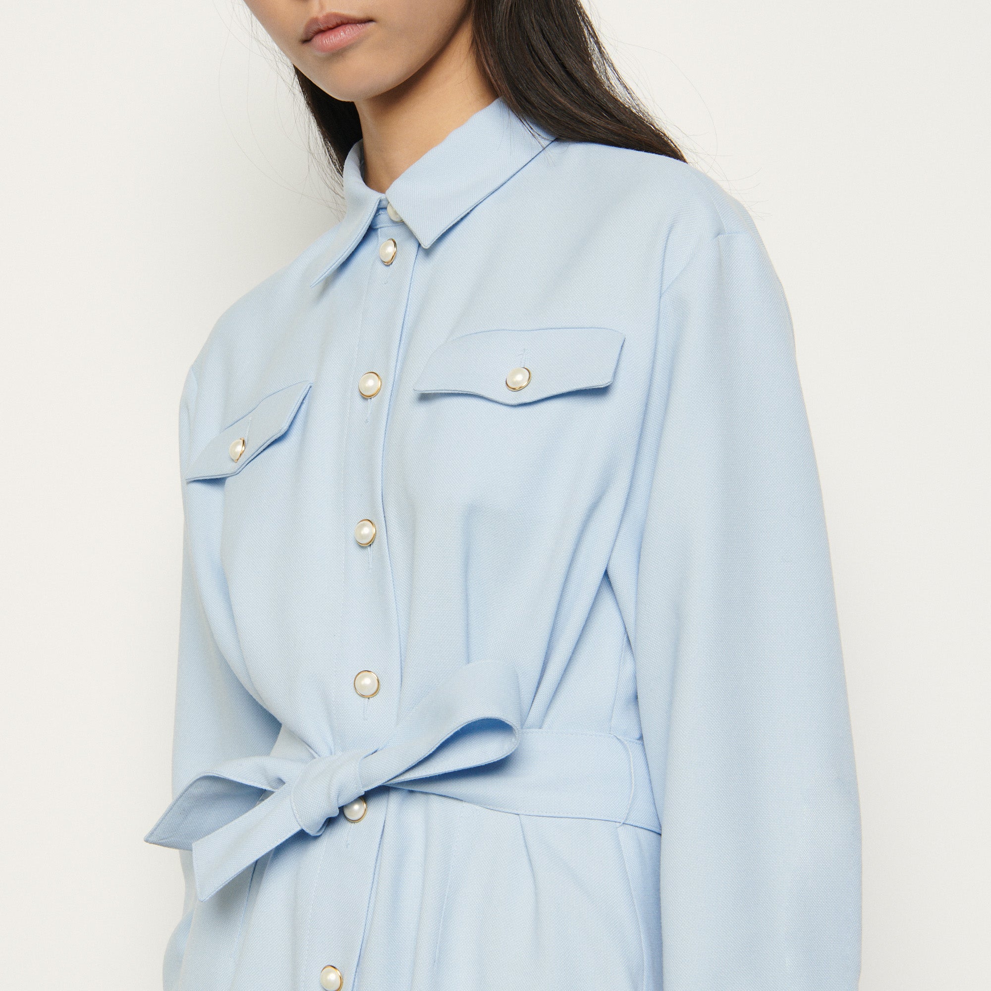 Robe Chemise à boutons fantaisie Sandro seconde main