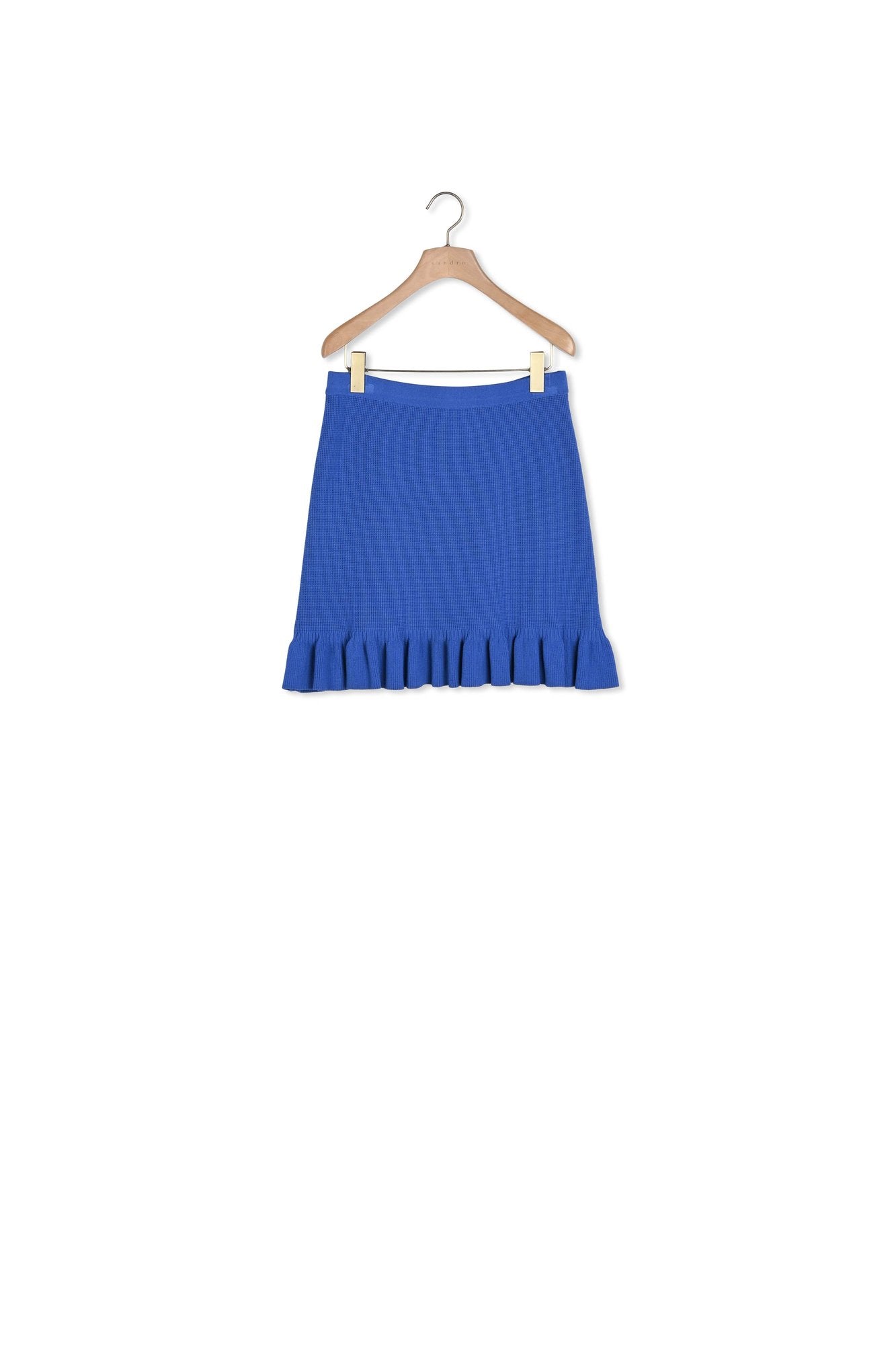 Jupe courte en Maille gaufrée Sandro seconde main