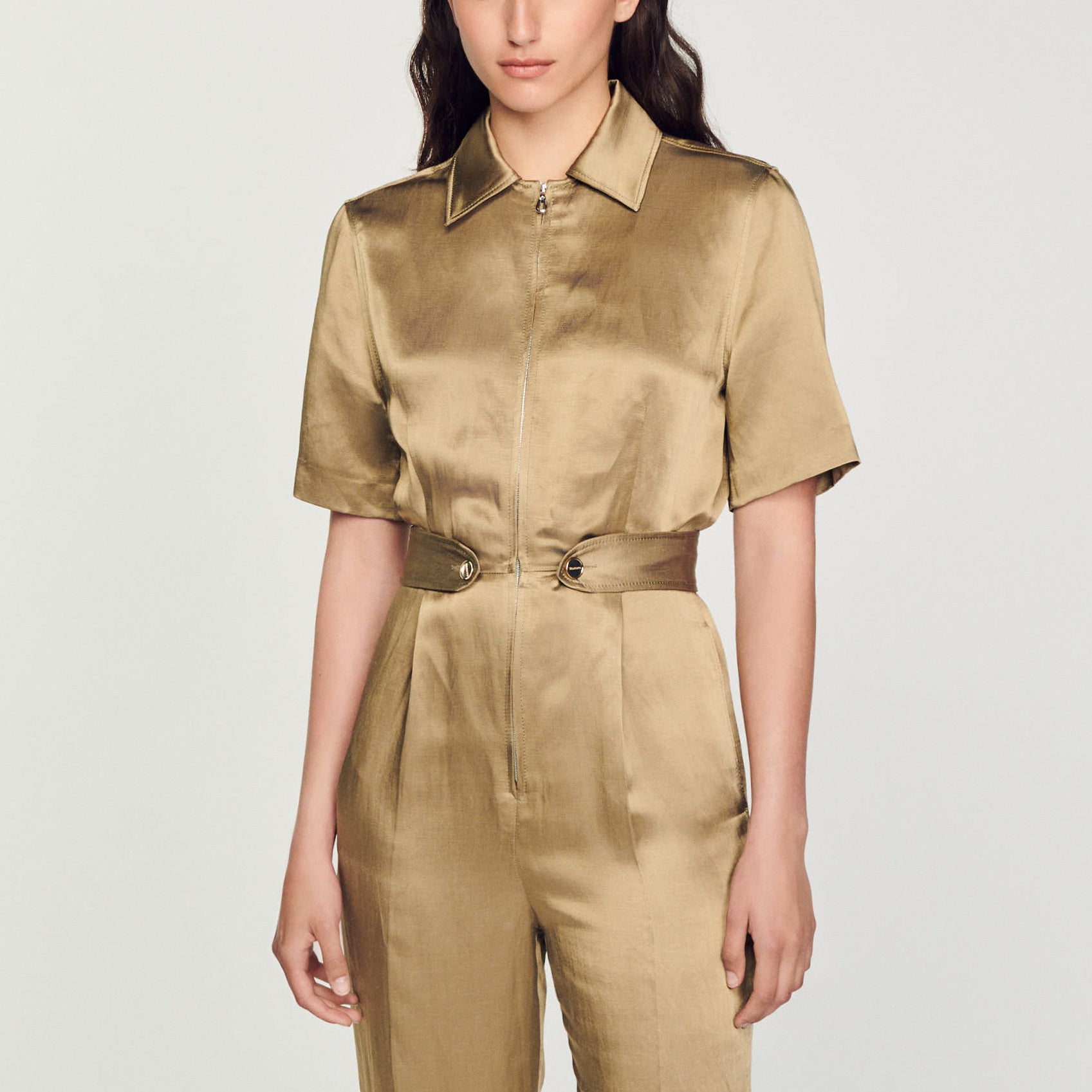 Combinaison Pantalon en satin Sandro seconde main