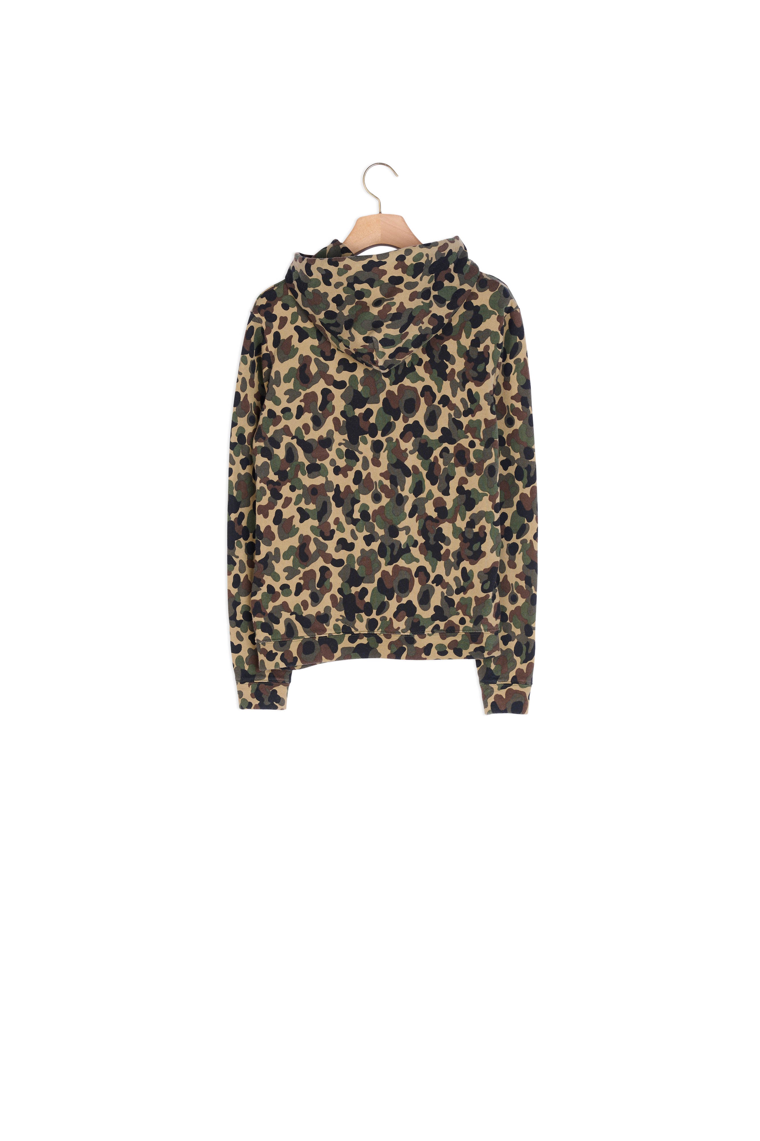 Sweat hoodie imprimé camouflage Sandro seconde main