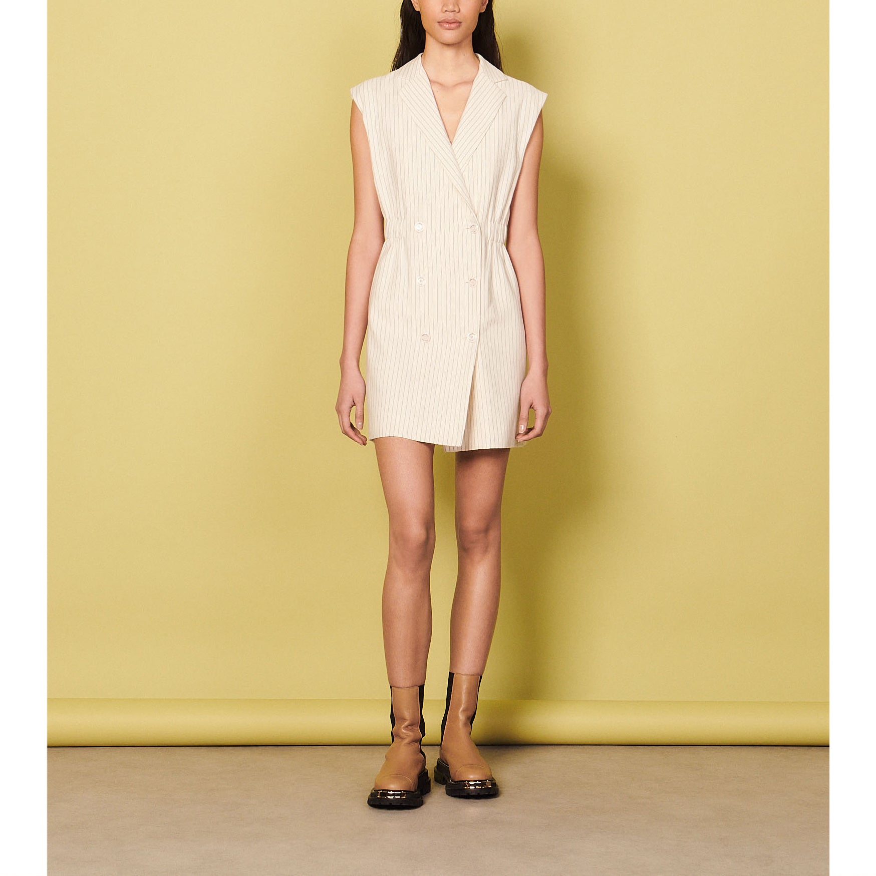 Robe tailleur rayée Sandro seconde main