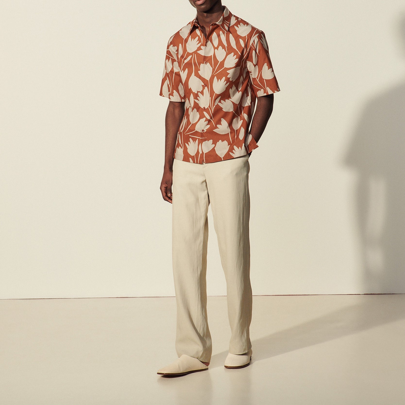 Chemise  imprimée à manches courtes Sandro seconde main