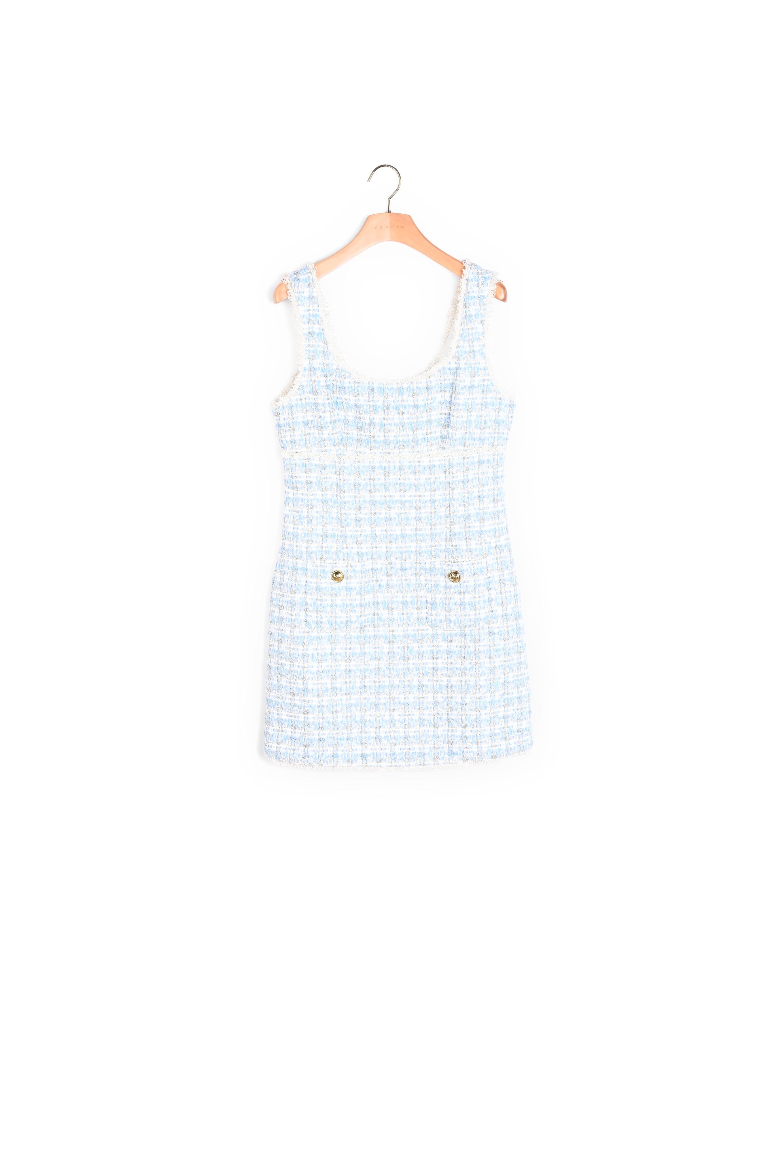 Robe courte en tweed Sandro seconde main