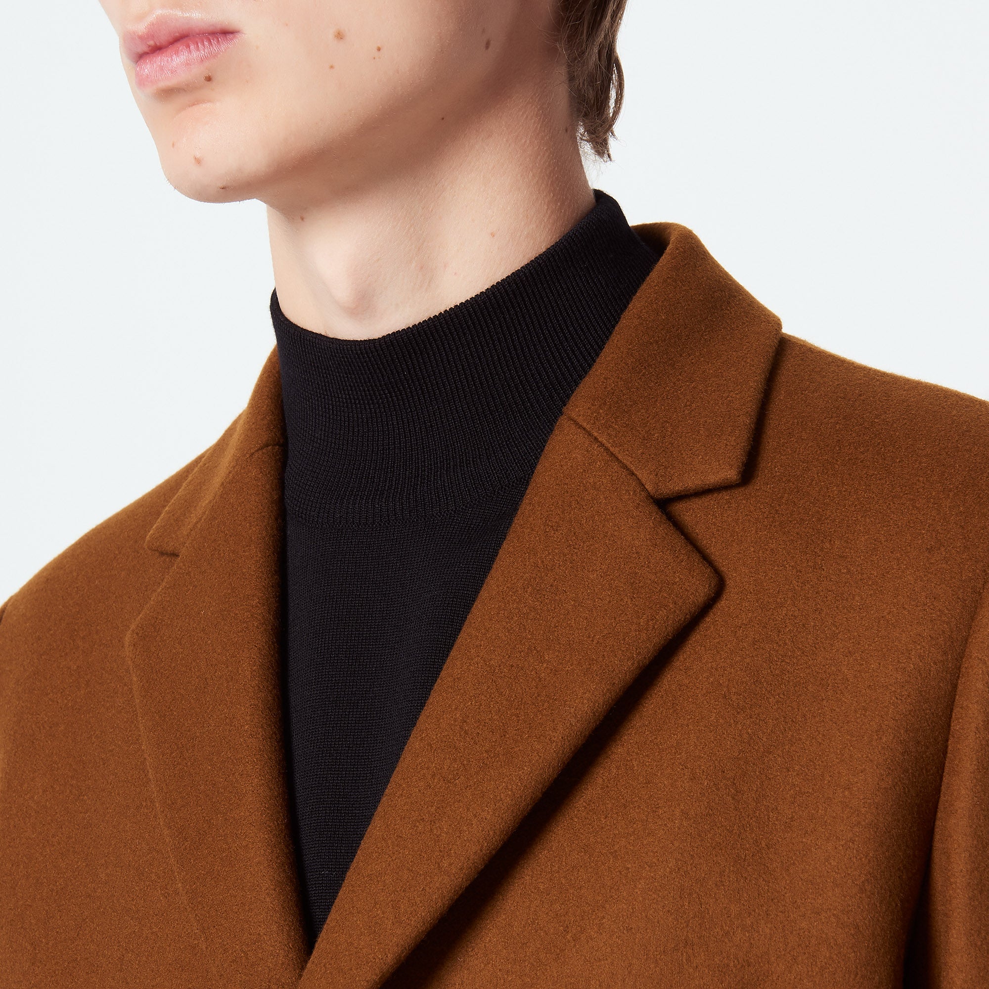 Manteau en drap de laine et cachemire Sandro seconde main