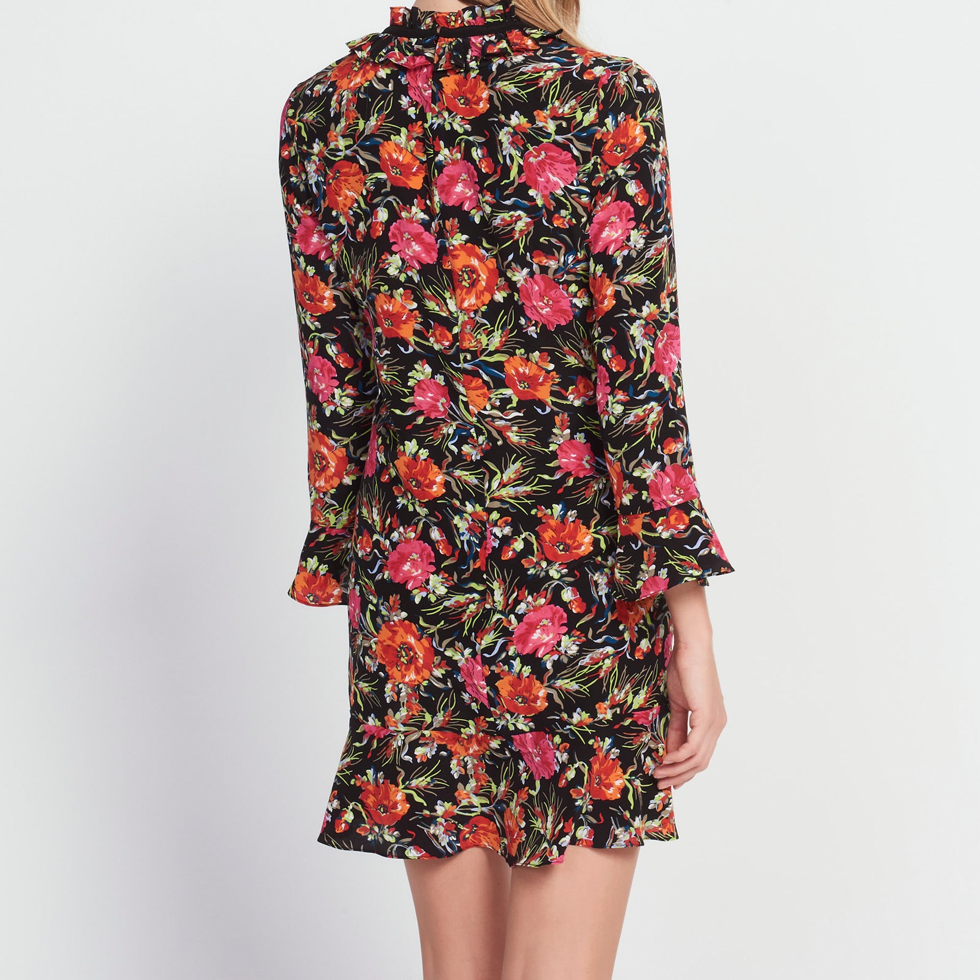 Robe en soie imprimés nœuds Sandro seconde main