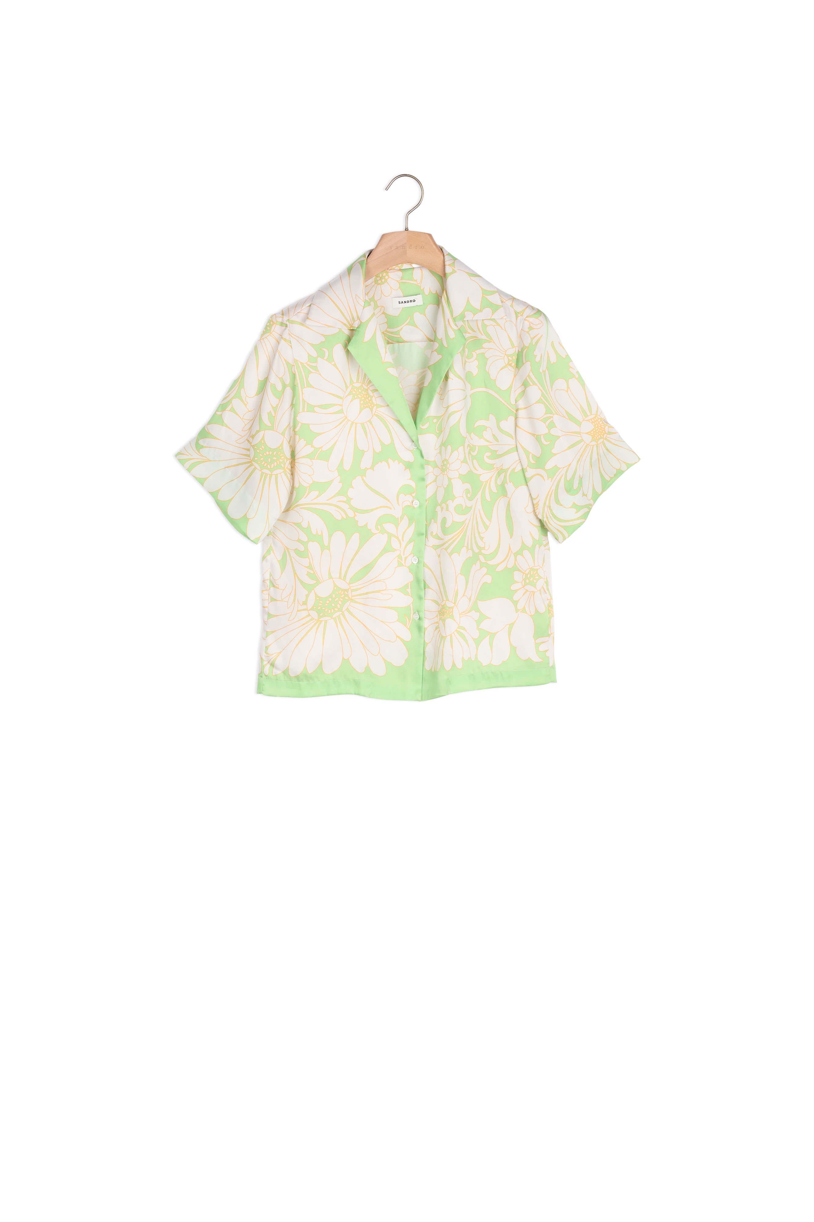 Chemise imprimée à manches courtes Sandro seconde main