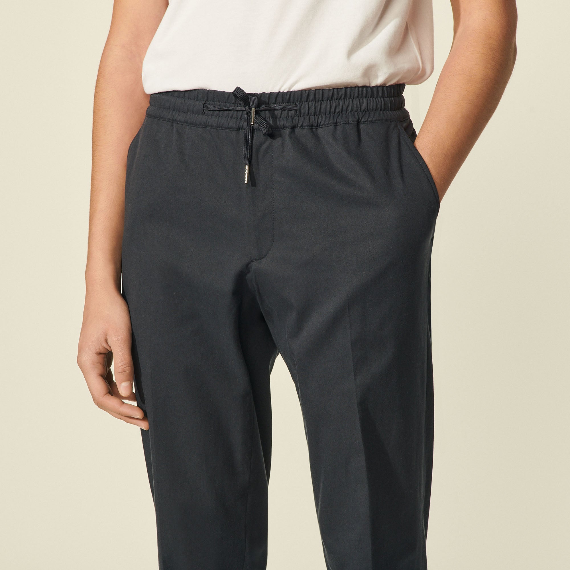 Pantalon à la ceinture élastique Sandro seconde main