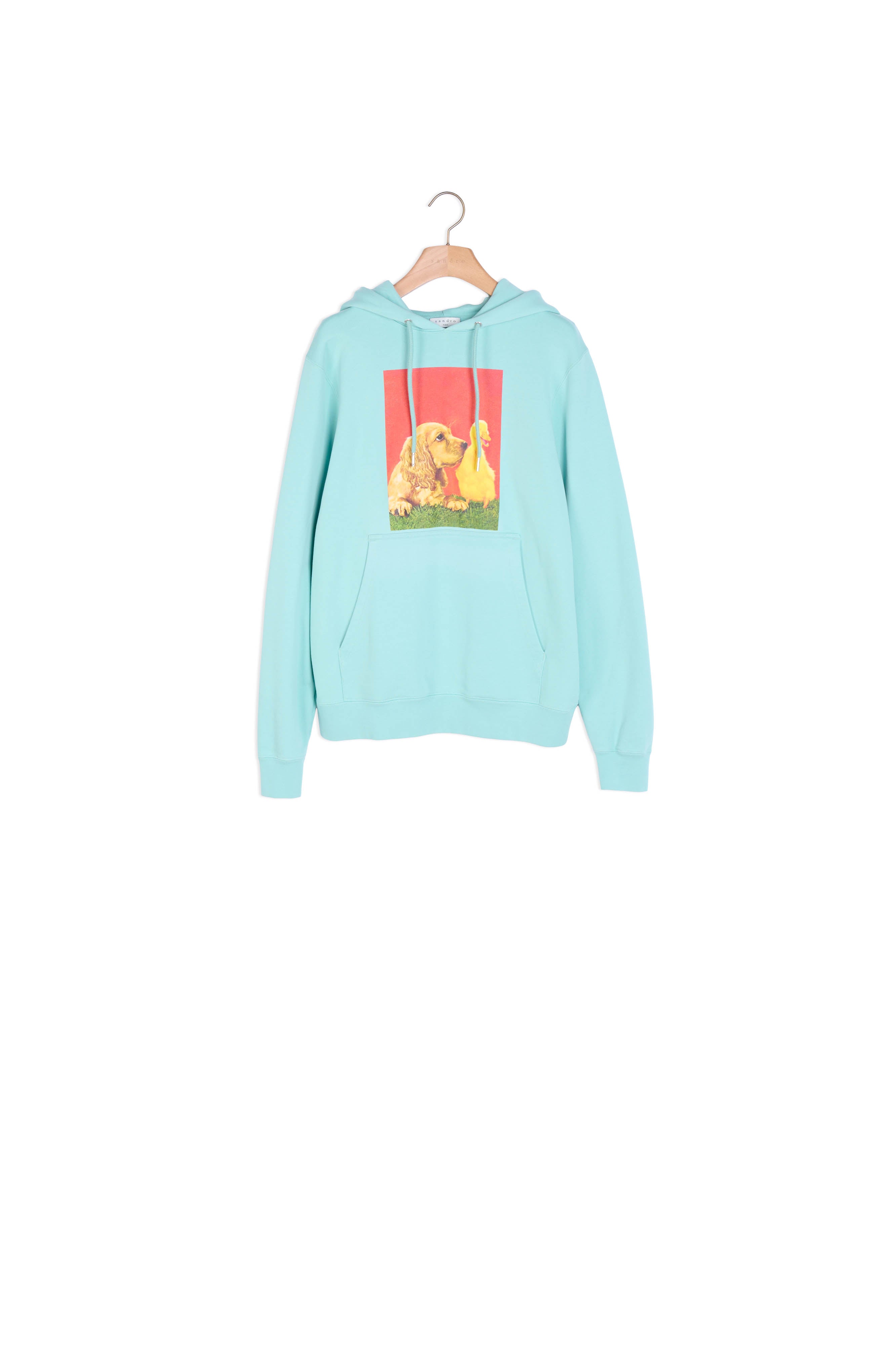 Hoodie en coton avec iconographie Sandro seconde main