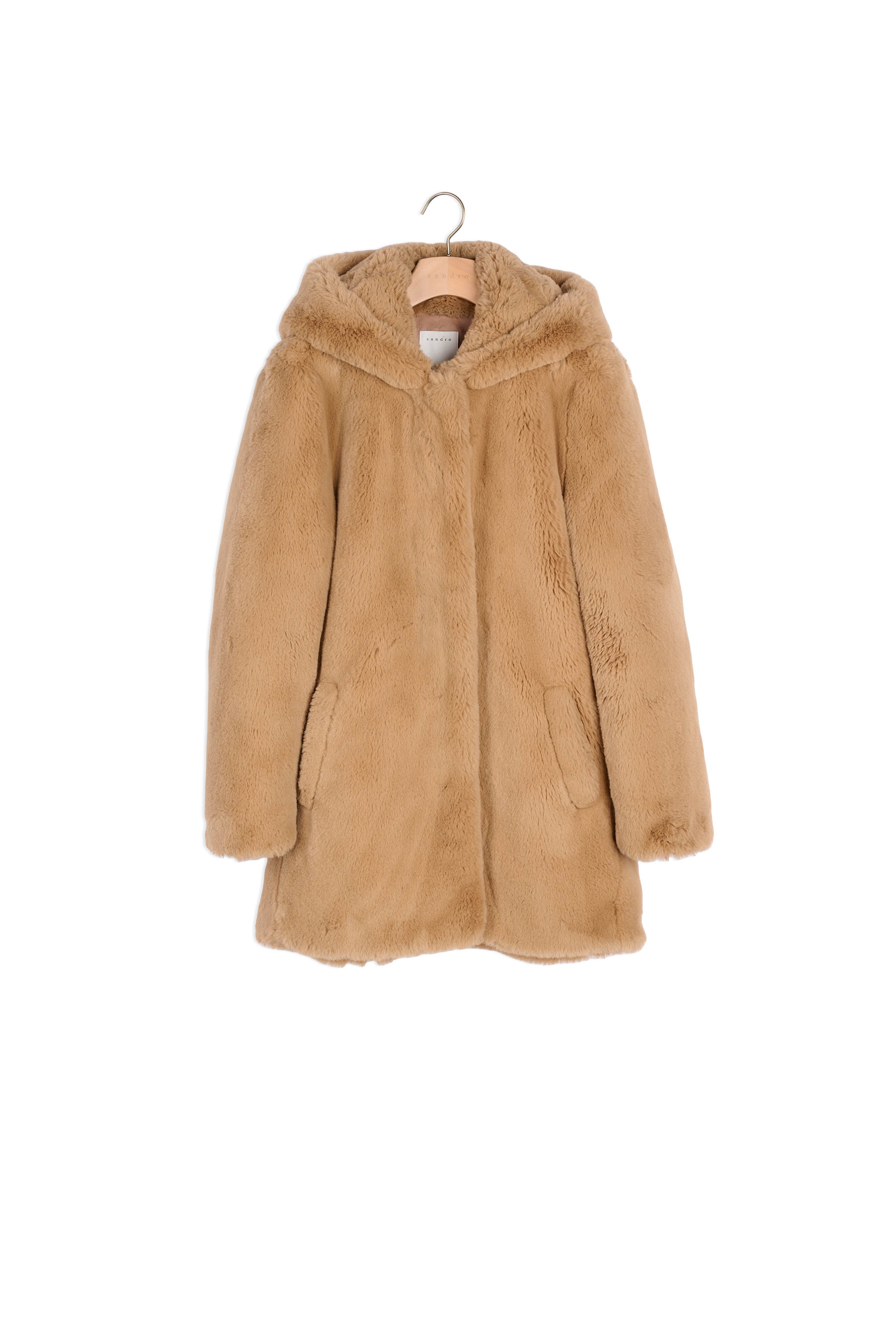 Manteau en fausse fourrure Sandro seconde main