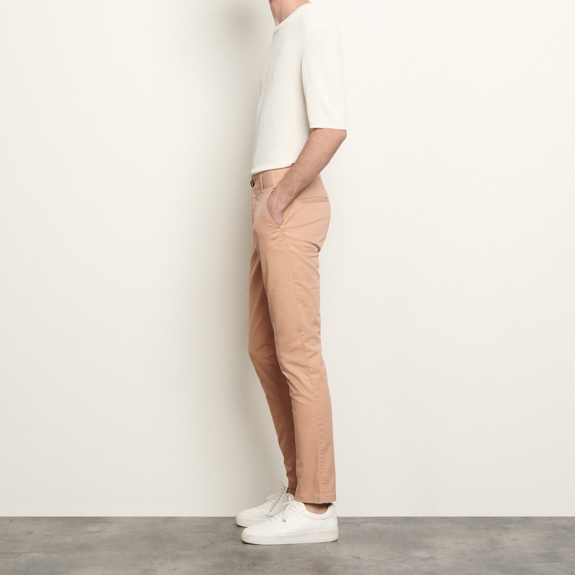 Pantalon chino en coton stretch Sandro seconde main
