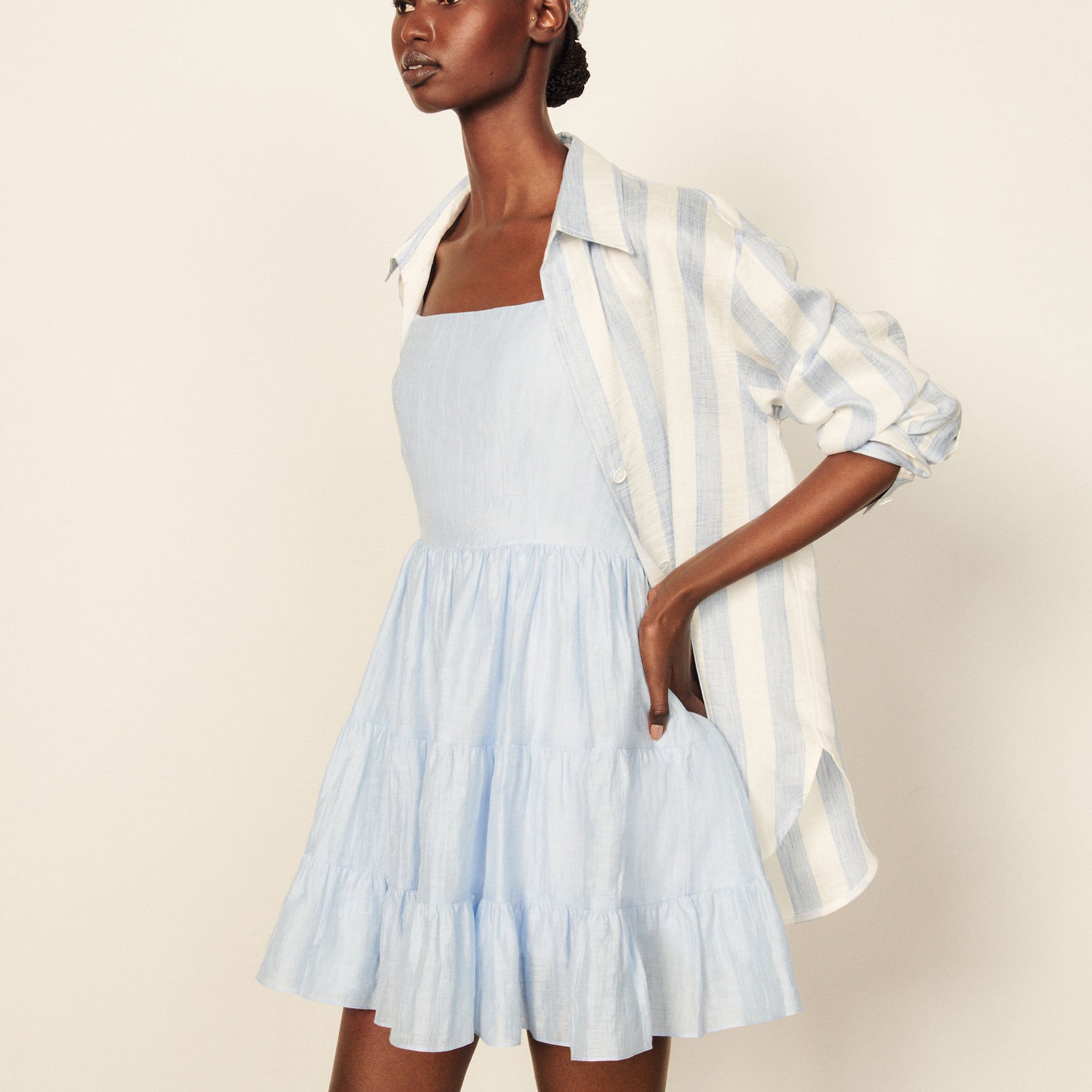 Robe courte à volants Sandro seconde main