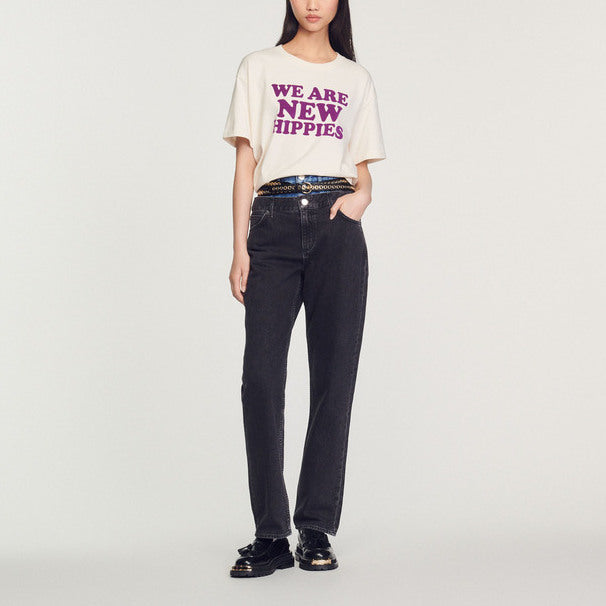 T-shirt court We Are New Hippies Sandro seconde main