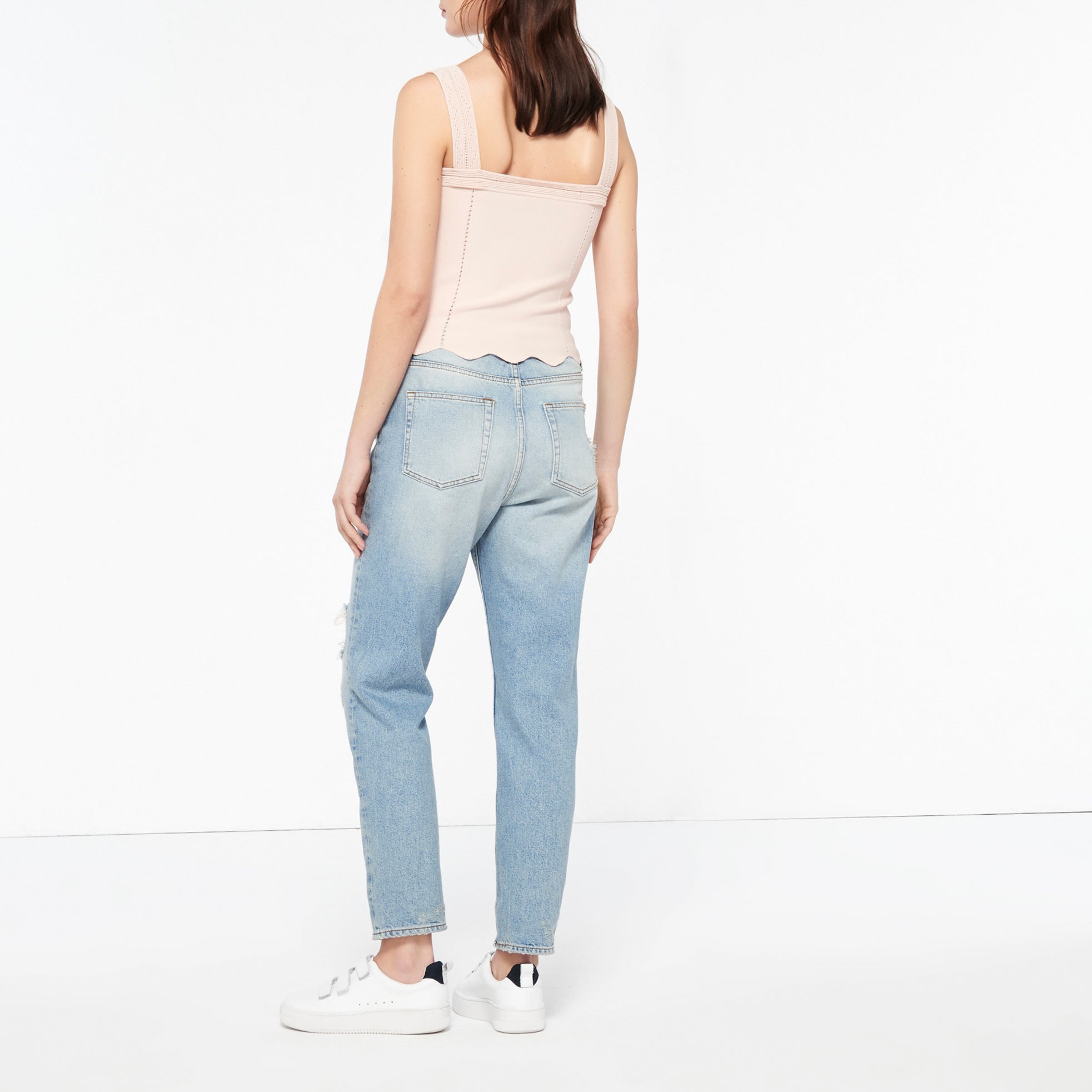 Top court en Maille élastiquée Sandro seconde main