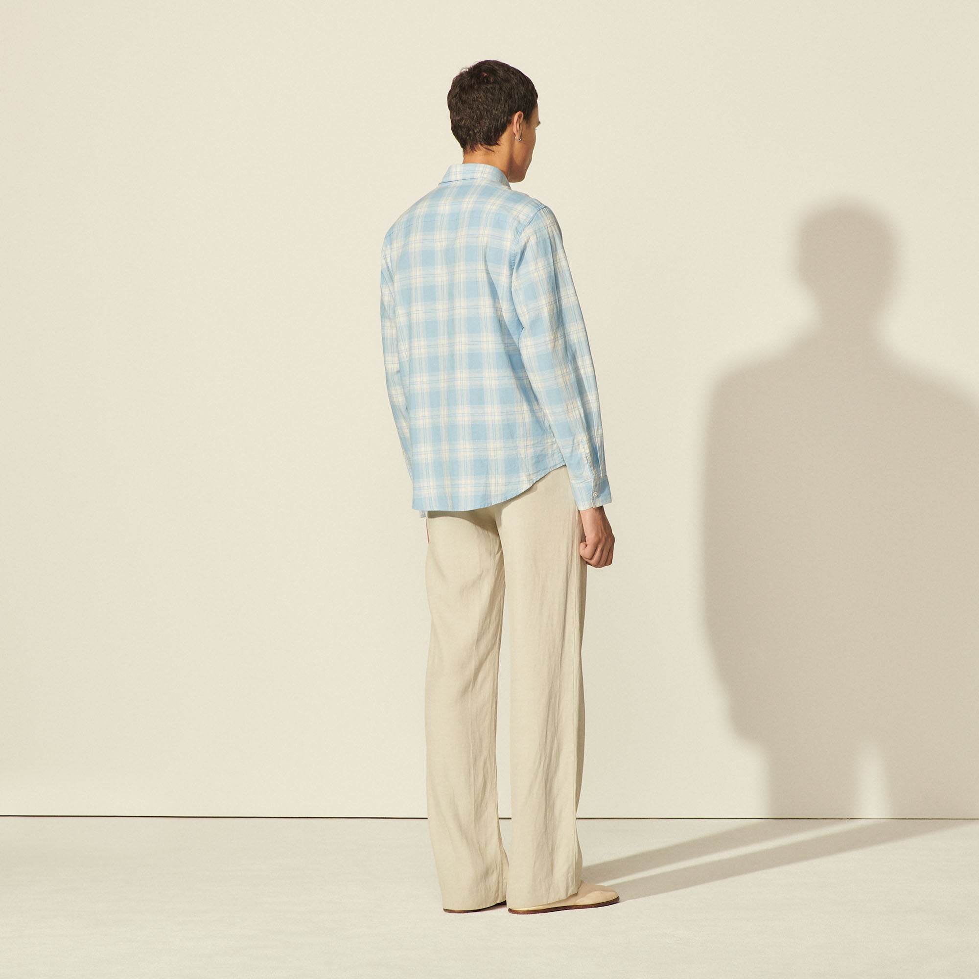 Chemise en coton à carreaux Sandro seconde main