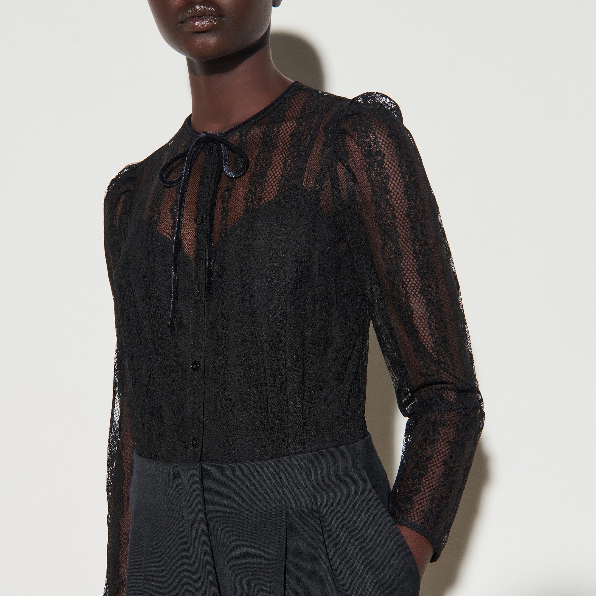 Combinaison Pantalon bi-matière Sandro seconde main