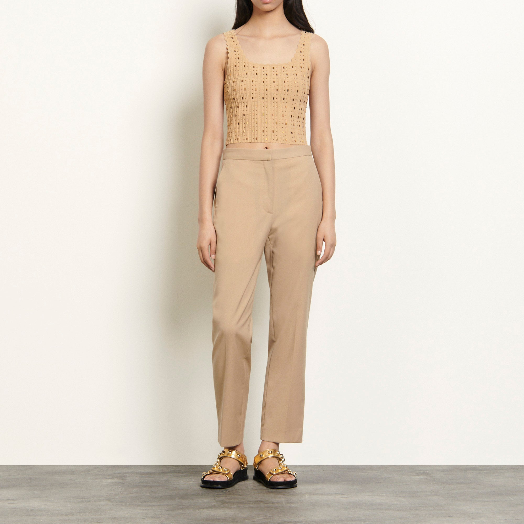 Brassière en Maille à perles bijoux Sandro seconde main