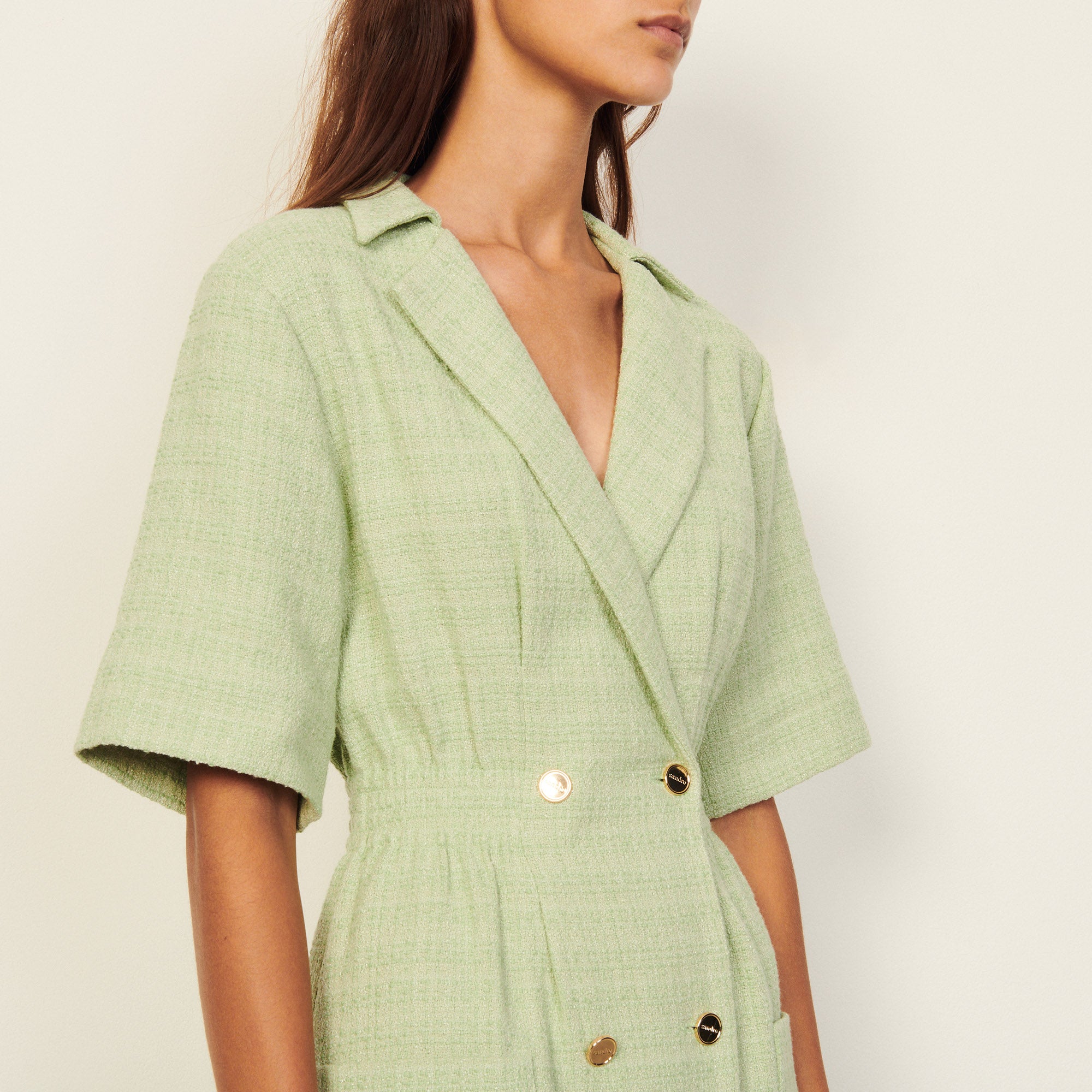 Robe à col tailleur Sandro seconde main