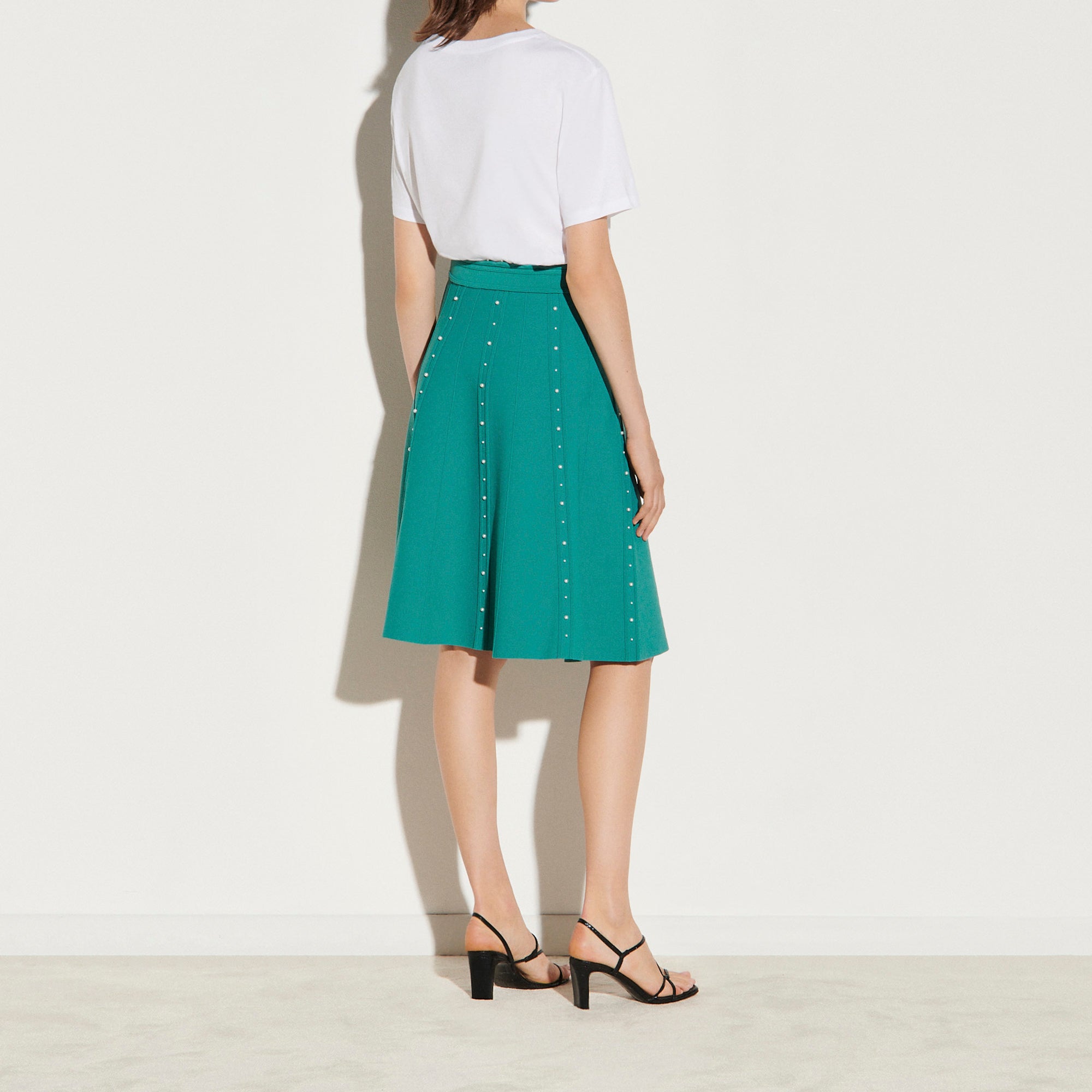 Jupe en Maille ornée de perles Sandro seconde main