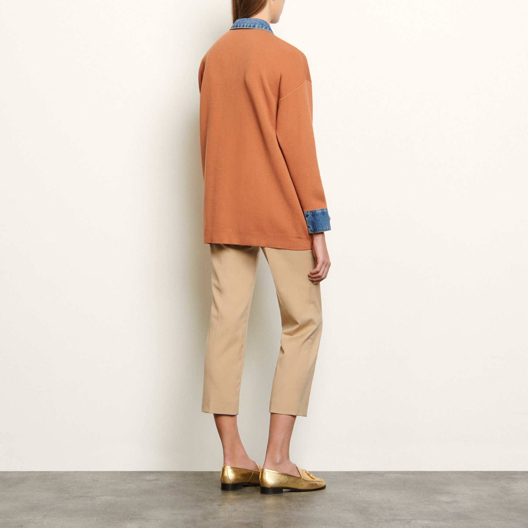 Cardigan oversize à empiècements Jean Sandro seconde main