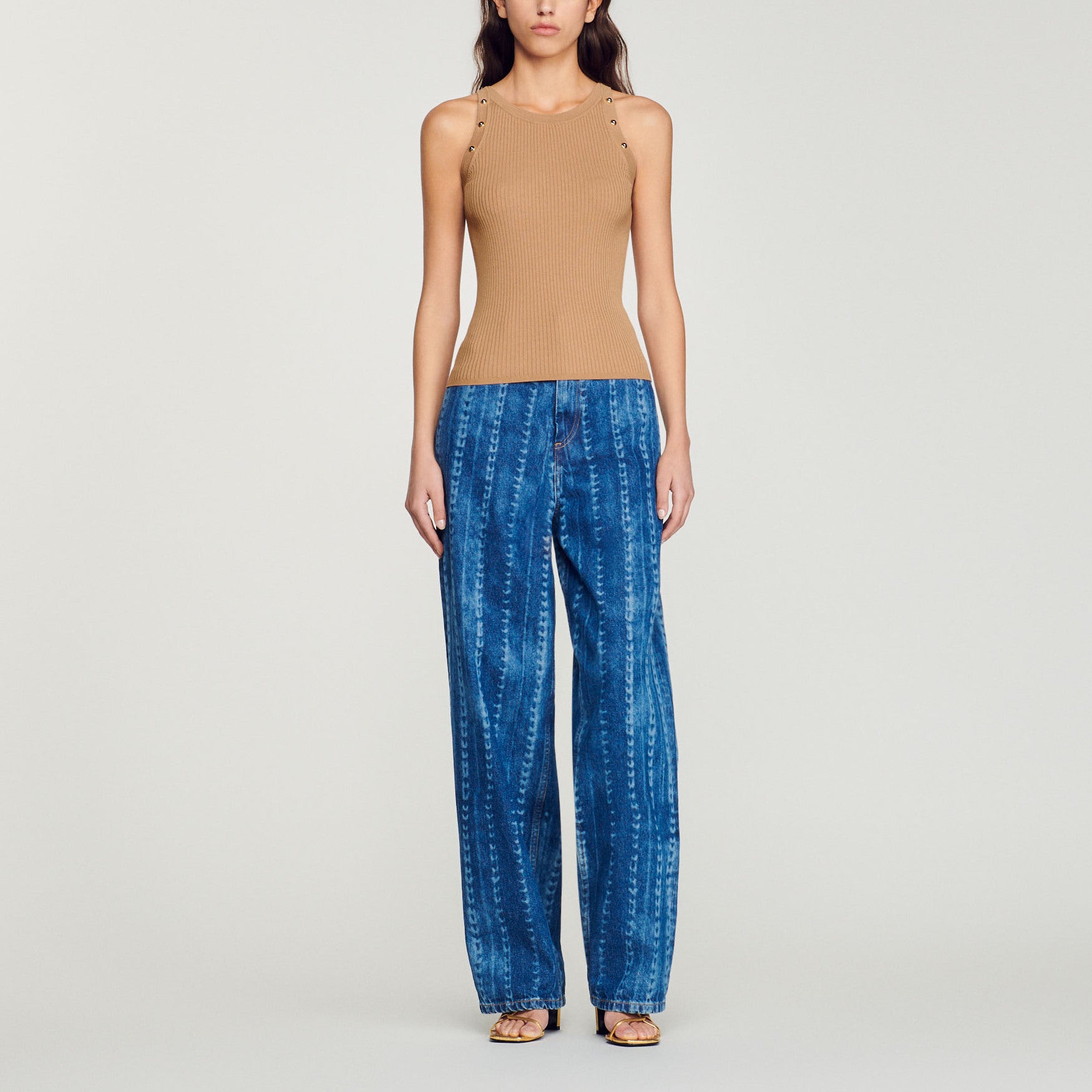 Débardeur côtelé Sandro seconde main