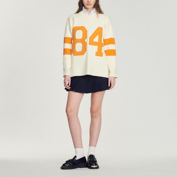 Pull en Maille à motifs contrastés Sandro seconde main