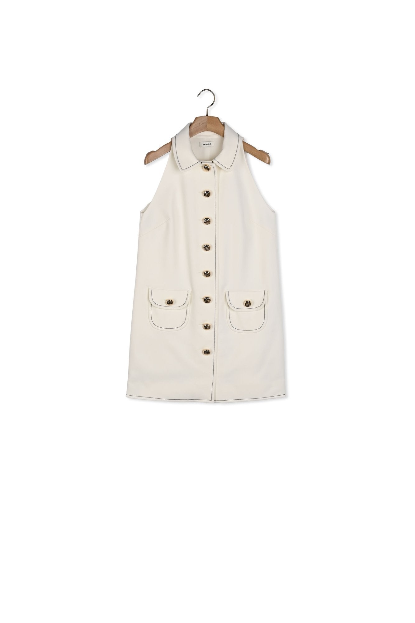 Robe courte à col claudine Sandro seconde main