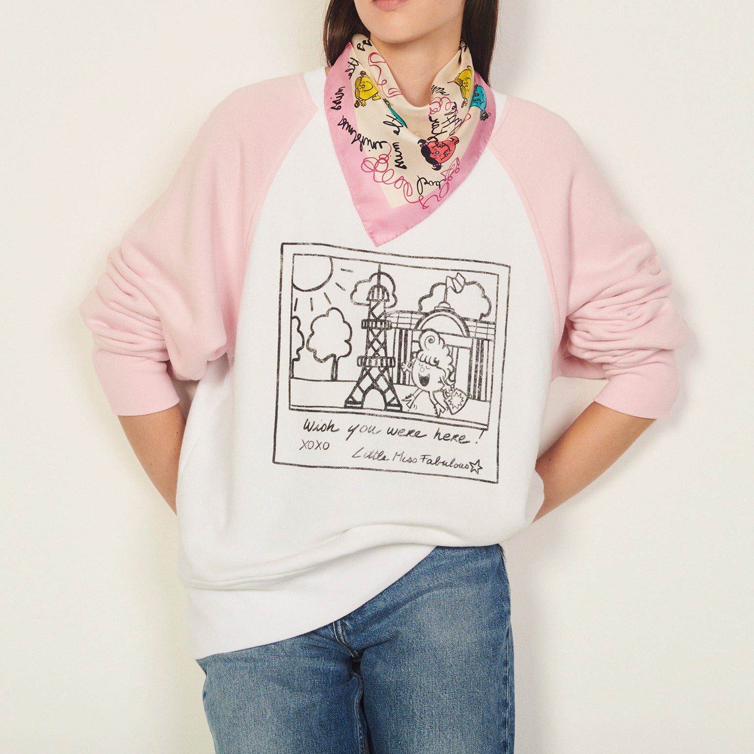 Sweatshirt blanc Sandro seconde main