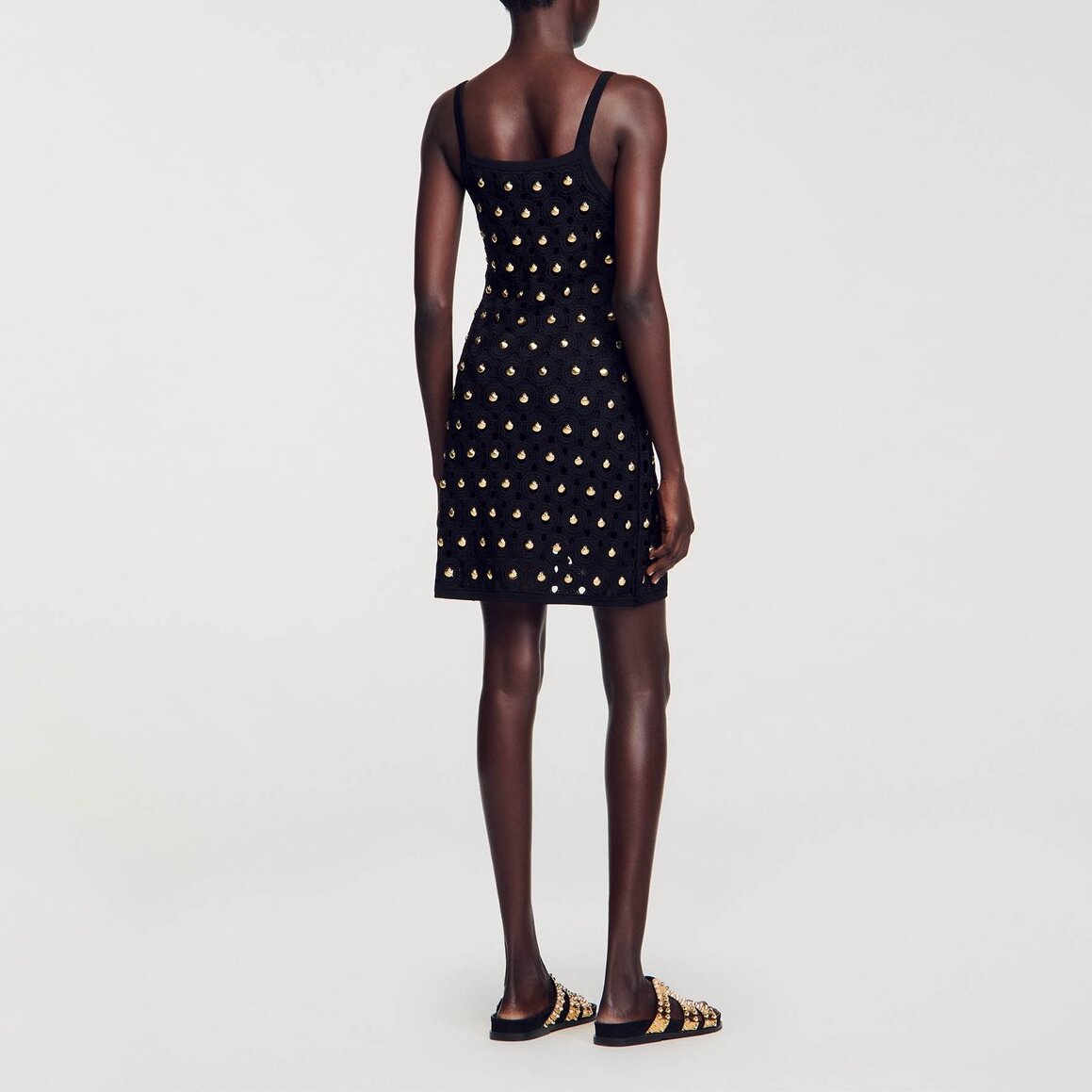 Robe courte à pampilles coquillages Sandro seconde main