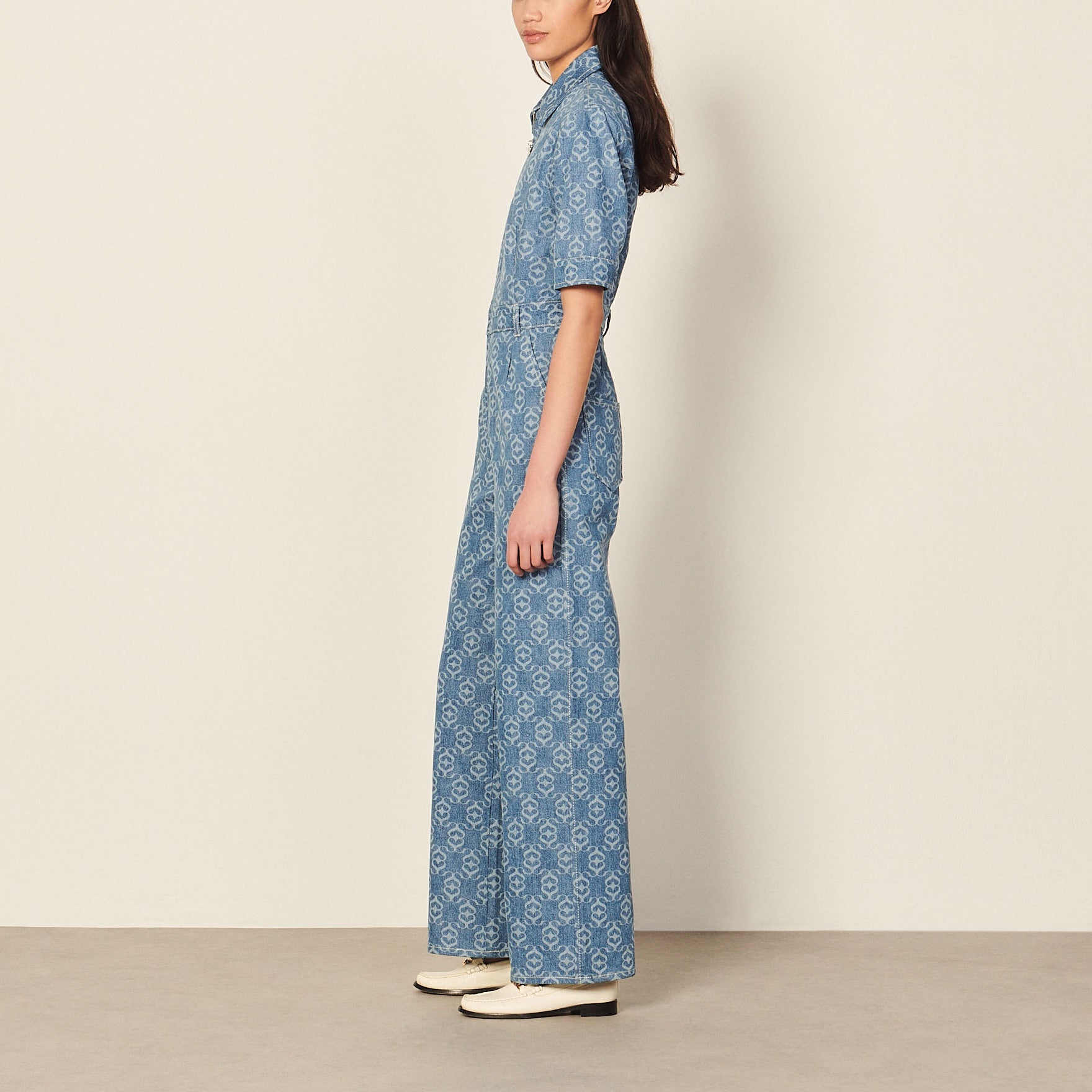 Combinaison Pantalon en denim Sandro seconde main