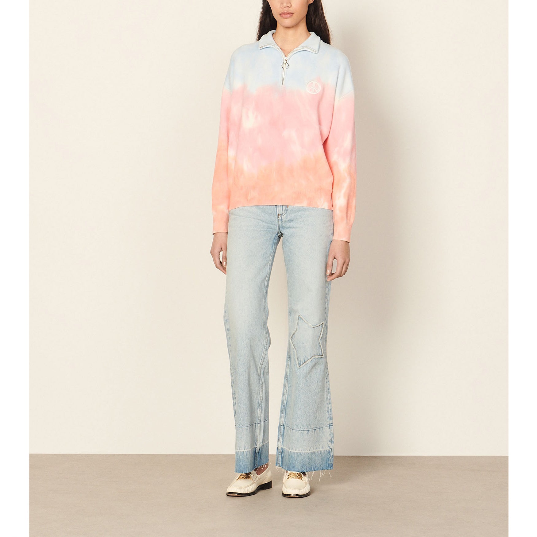 Pull tie and dye Sandro seconde main