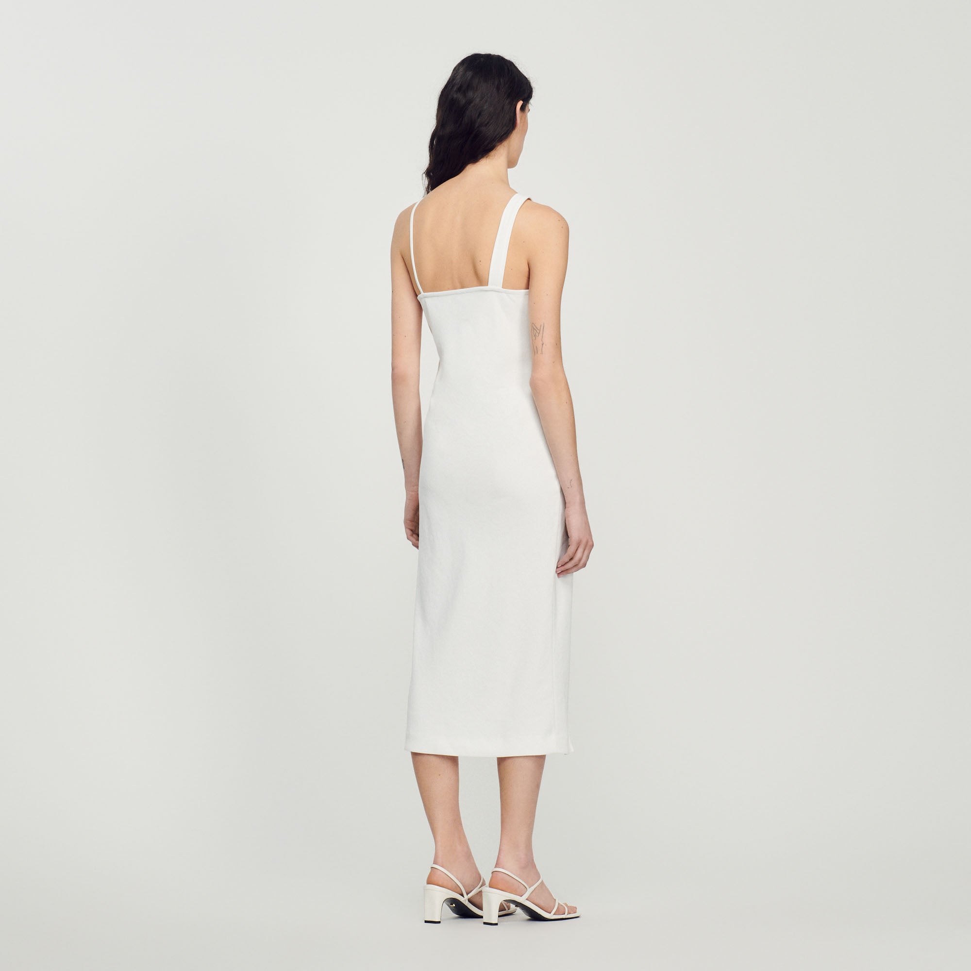 Robe longue asymétrique Sandro seconde main