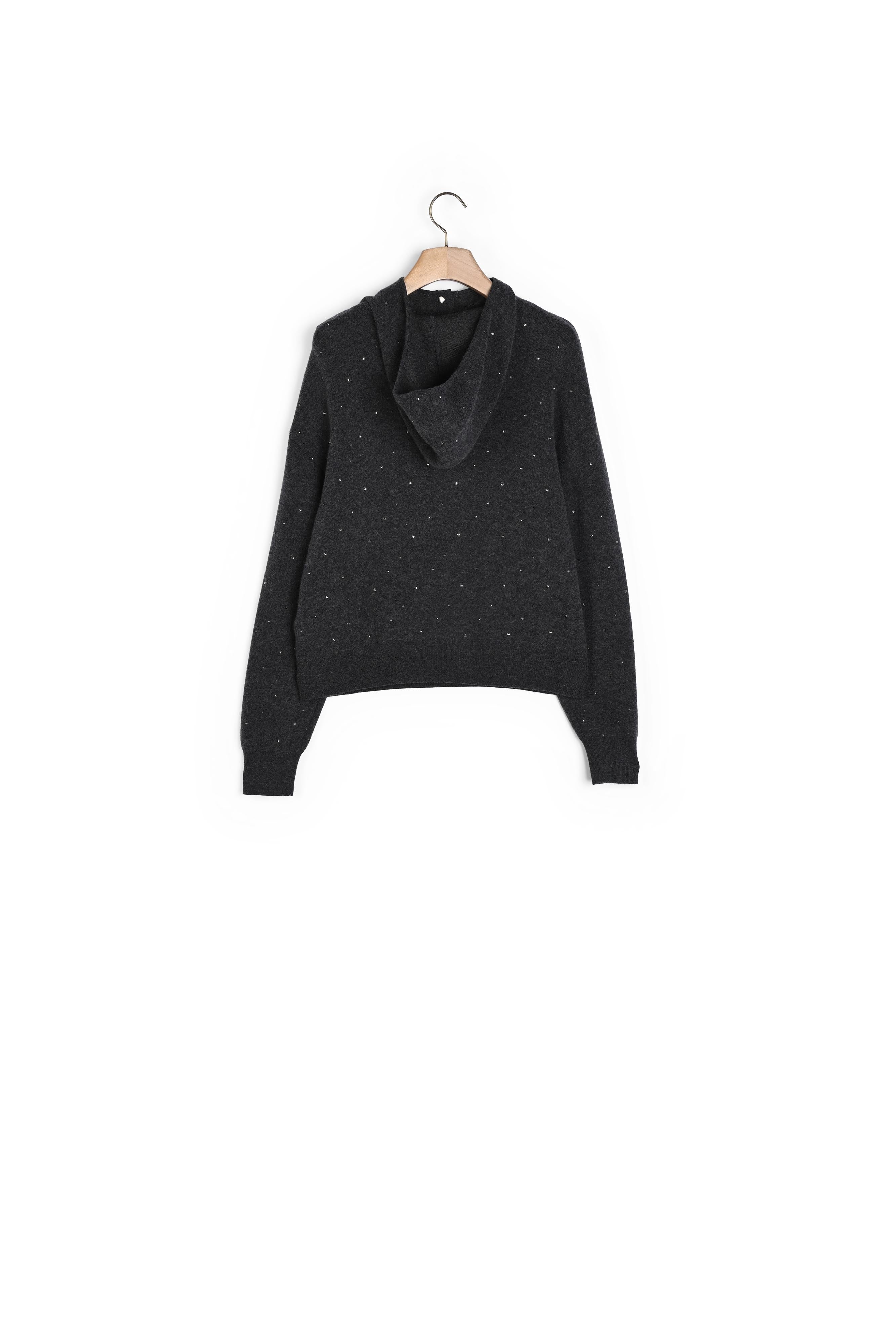 Pull à capuche strassé Sandro seconde main