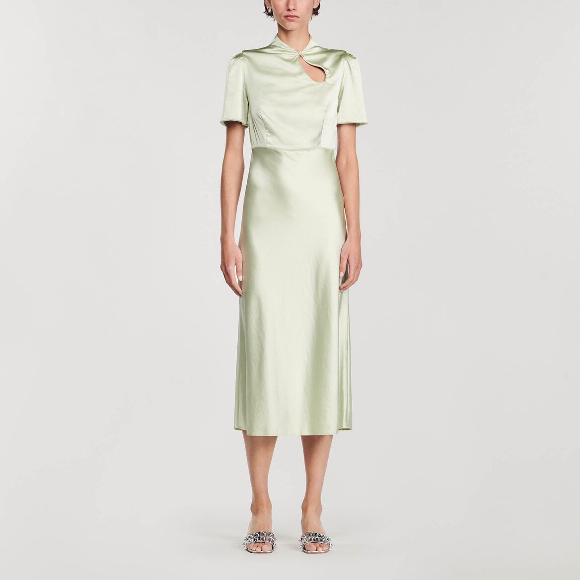 Robe longue satinée Sandro seconde main