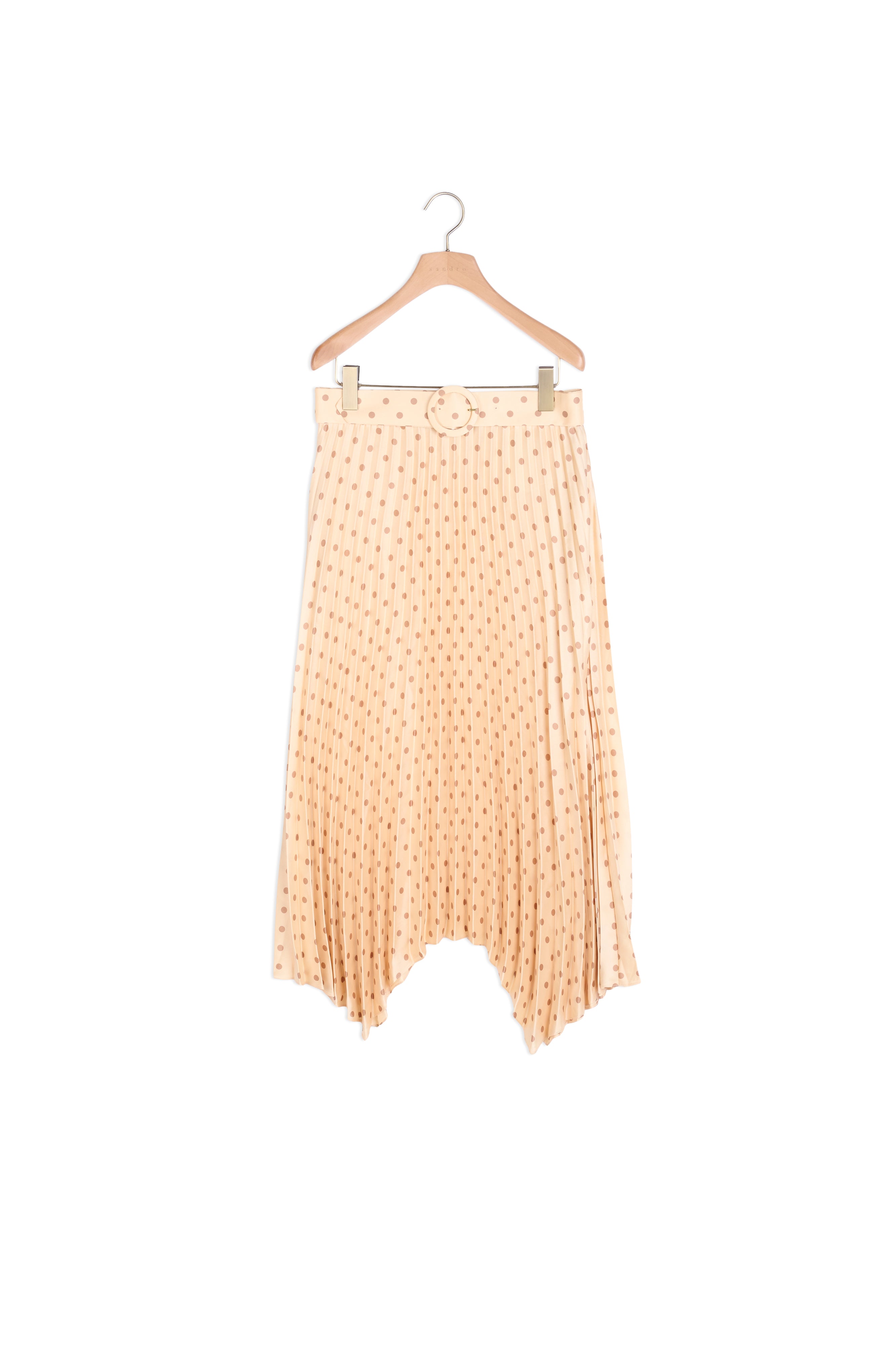 Jupe plissée et imprimée à ceinture Sandro seconde main