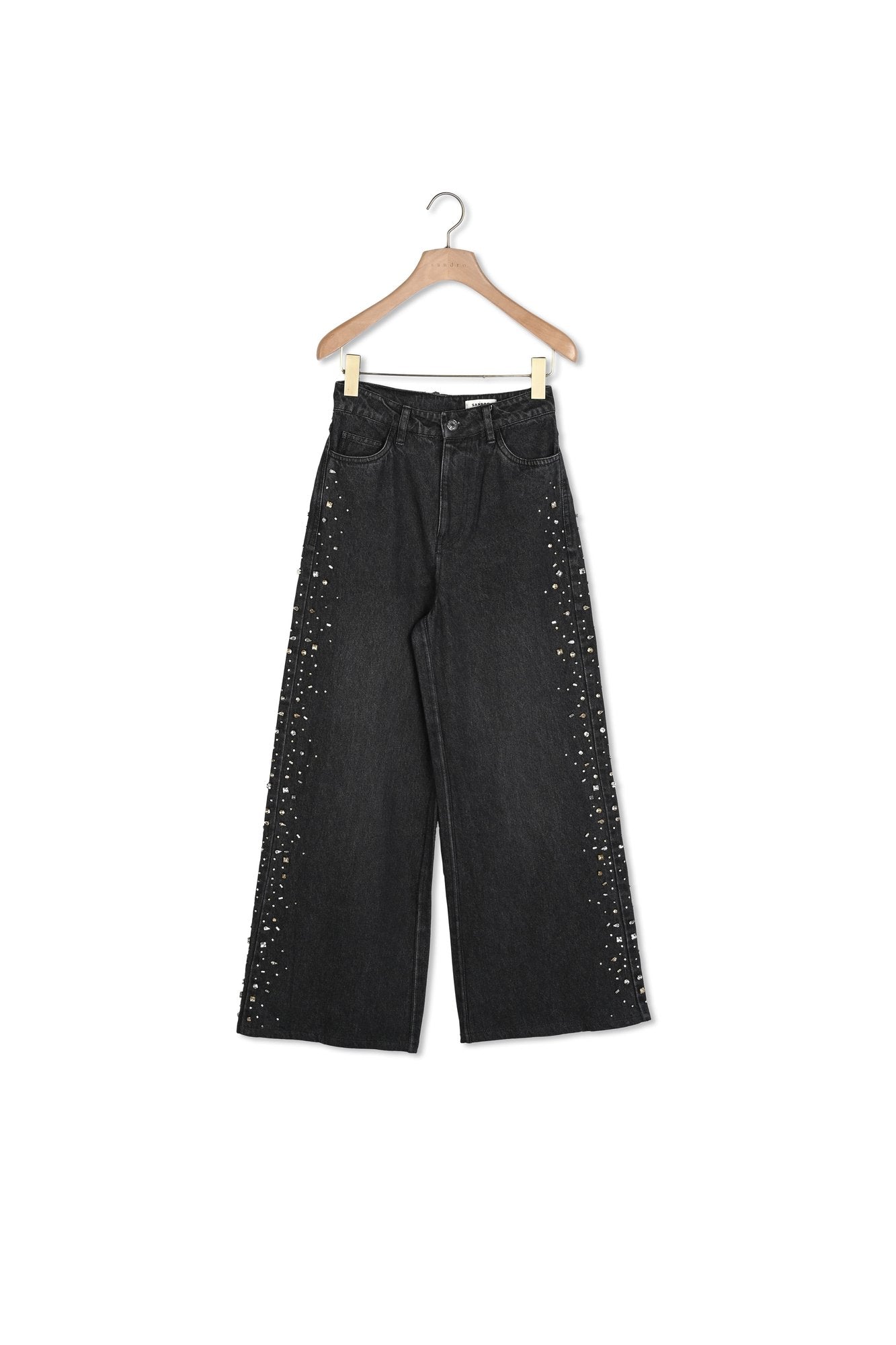 Jean large strassé Sandro seconde main