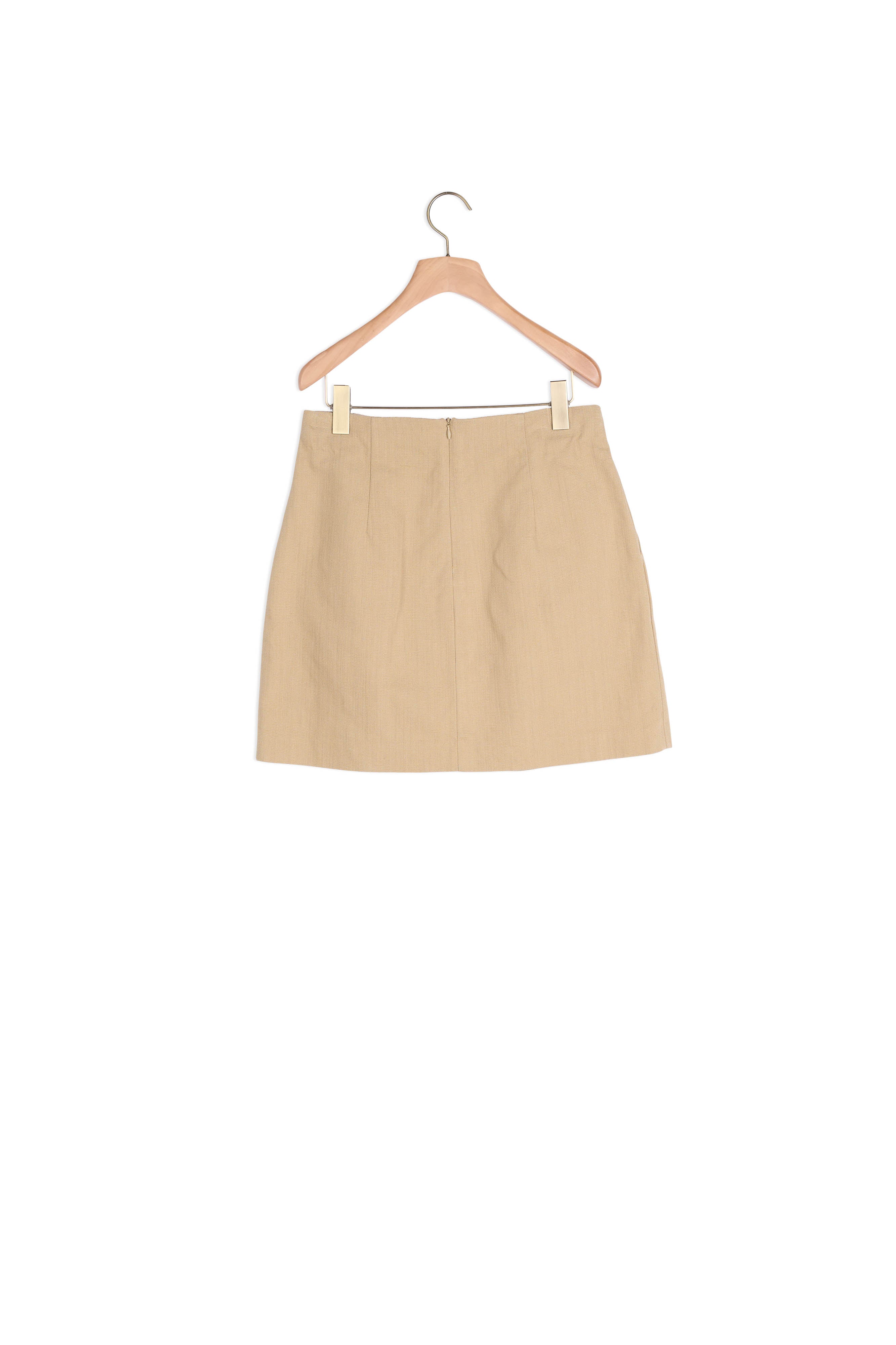 Jupe courte en coton-lin mélangé Sandro seconde main