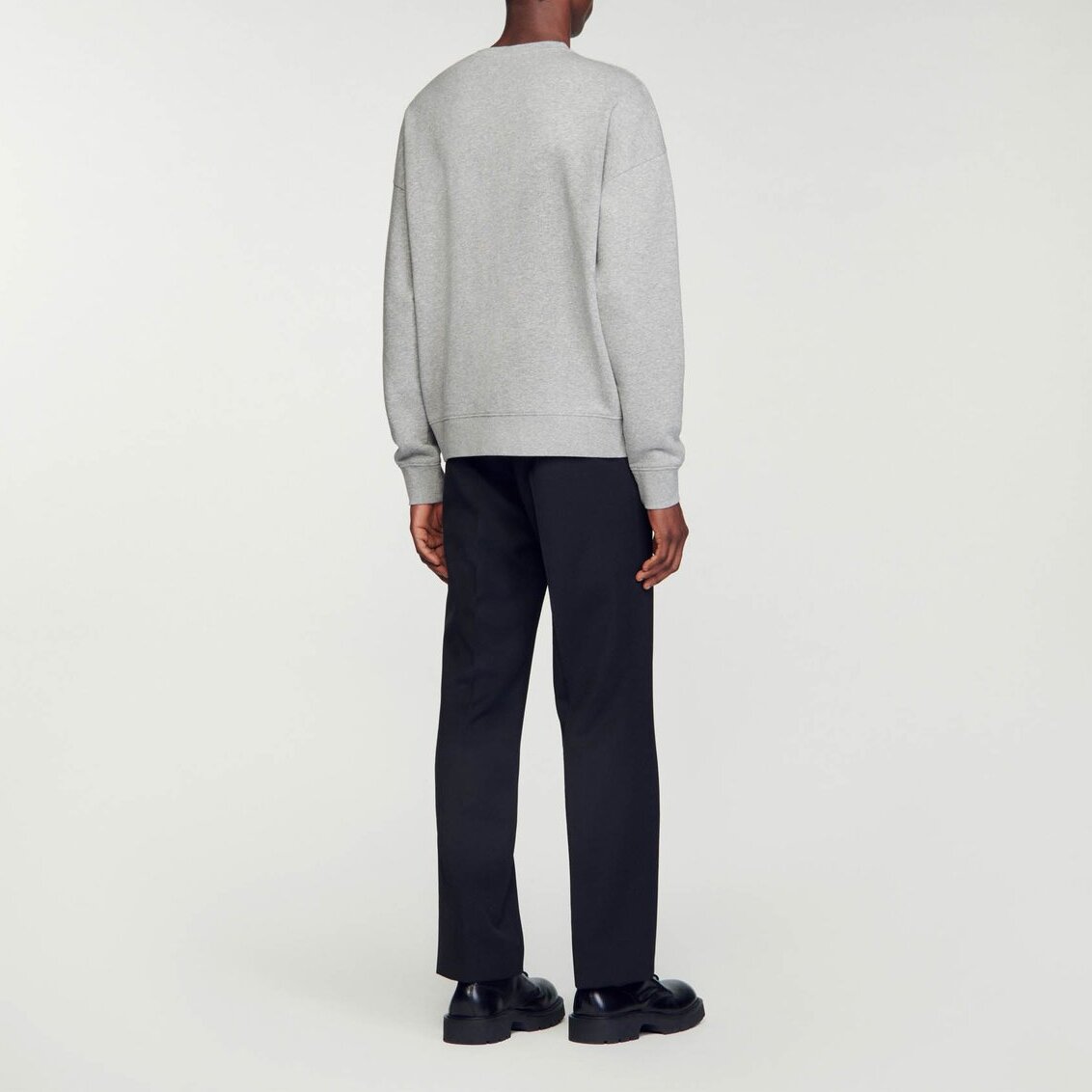 Sweat gris chiné Sandro seconde main