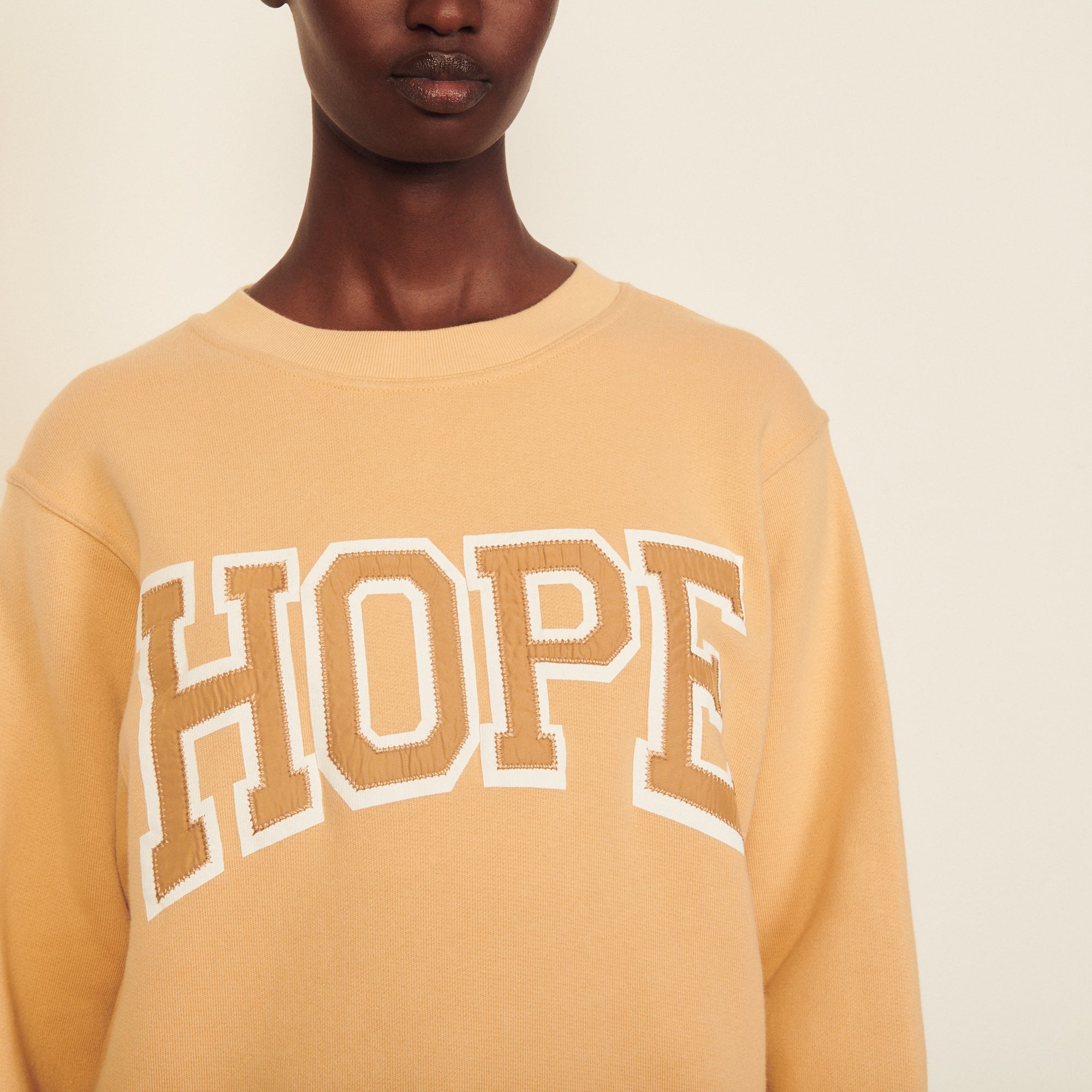 Sweat à message en coton biologique Sandro seconde main