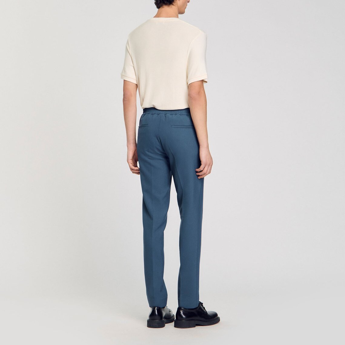 Pantalon droit à motif imprimé Sandro seconde main