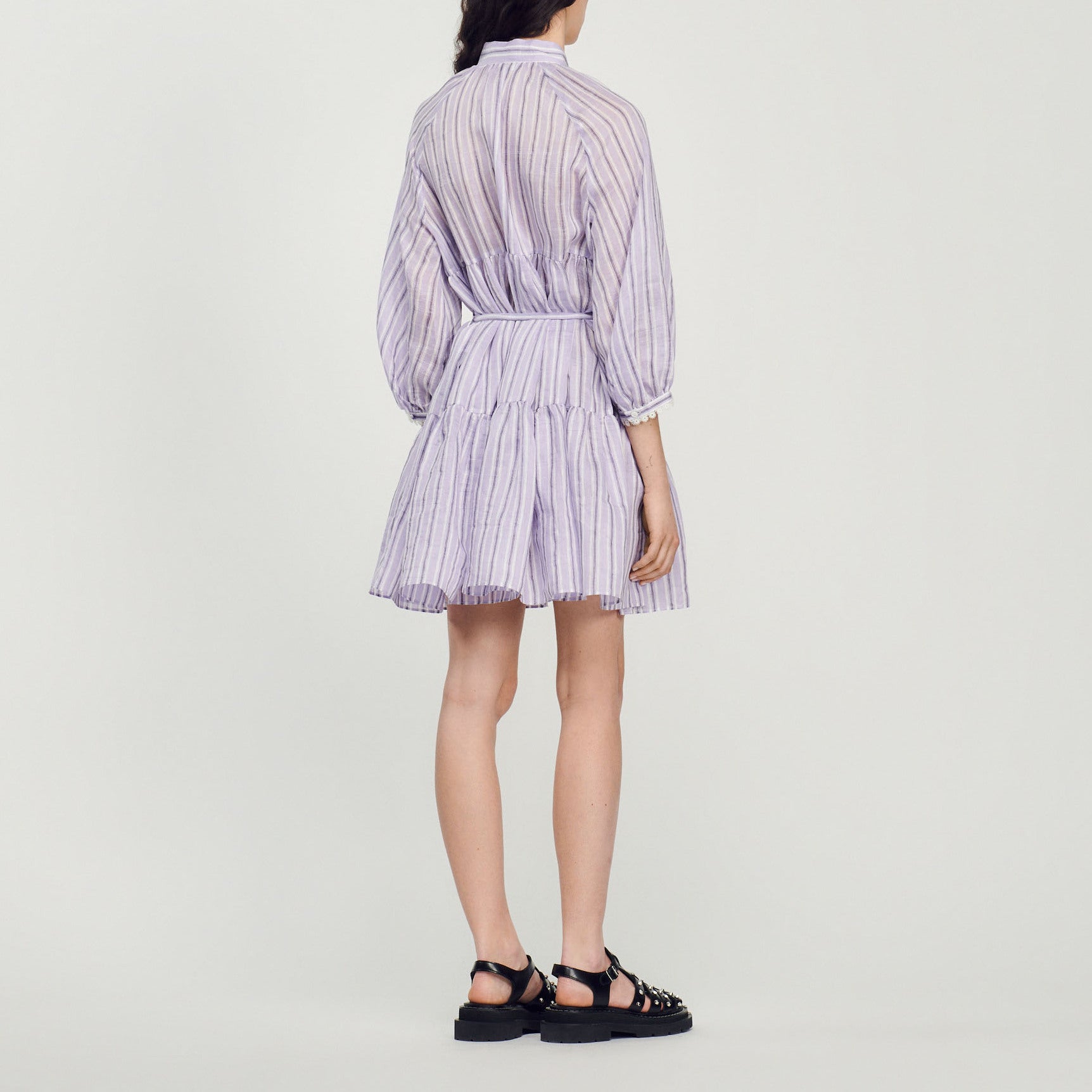 Robe courte à rayures Sandro seconde main