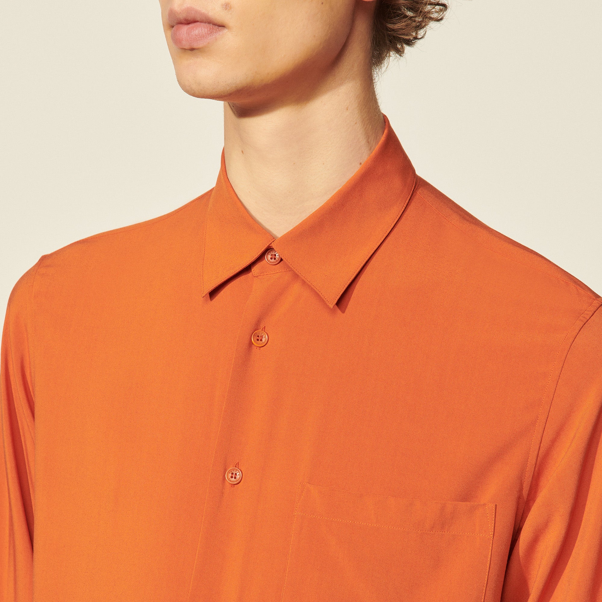 Chemise fluide unie Sandro seconde main